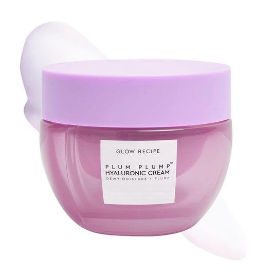 Glow Recipe Plum Plump Hyaluronic Acid Face Cream Refill Pod - Dewy Glow Hydrating Face Moisturizer Plumps, Balances Skin - Vegan Whipped Gel Moisturizer with Polyglutamic Acid & Ice Willowherb (50ml)