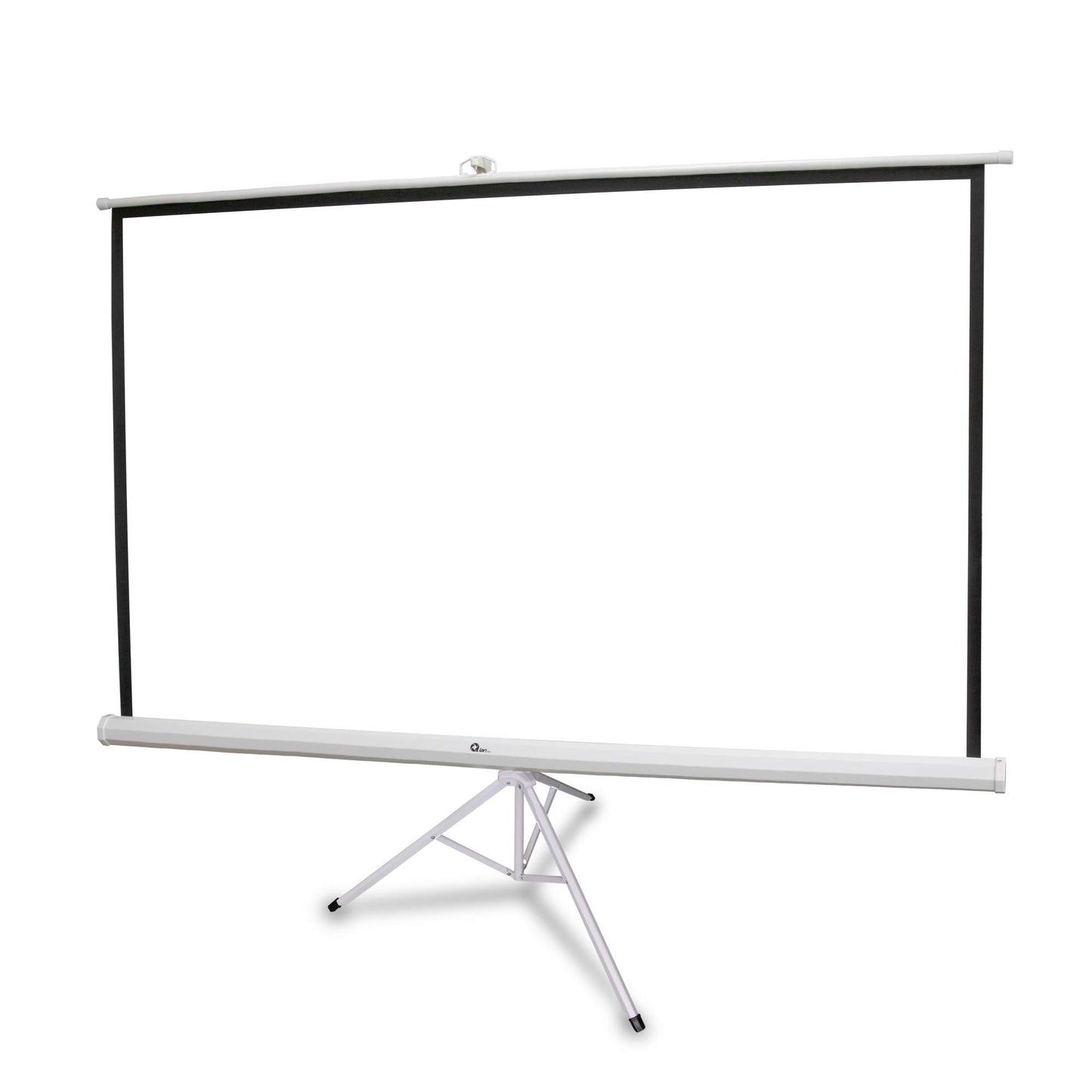 Qian Pantalla de Proyector con Soporte 120 Pulgadas, Pantalla de proyección con trípode Antiarrugas y Plegable, Blanco Mate.