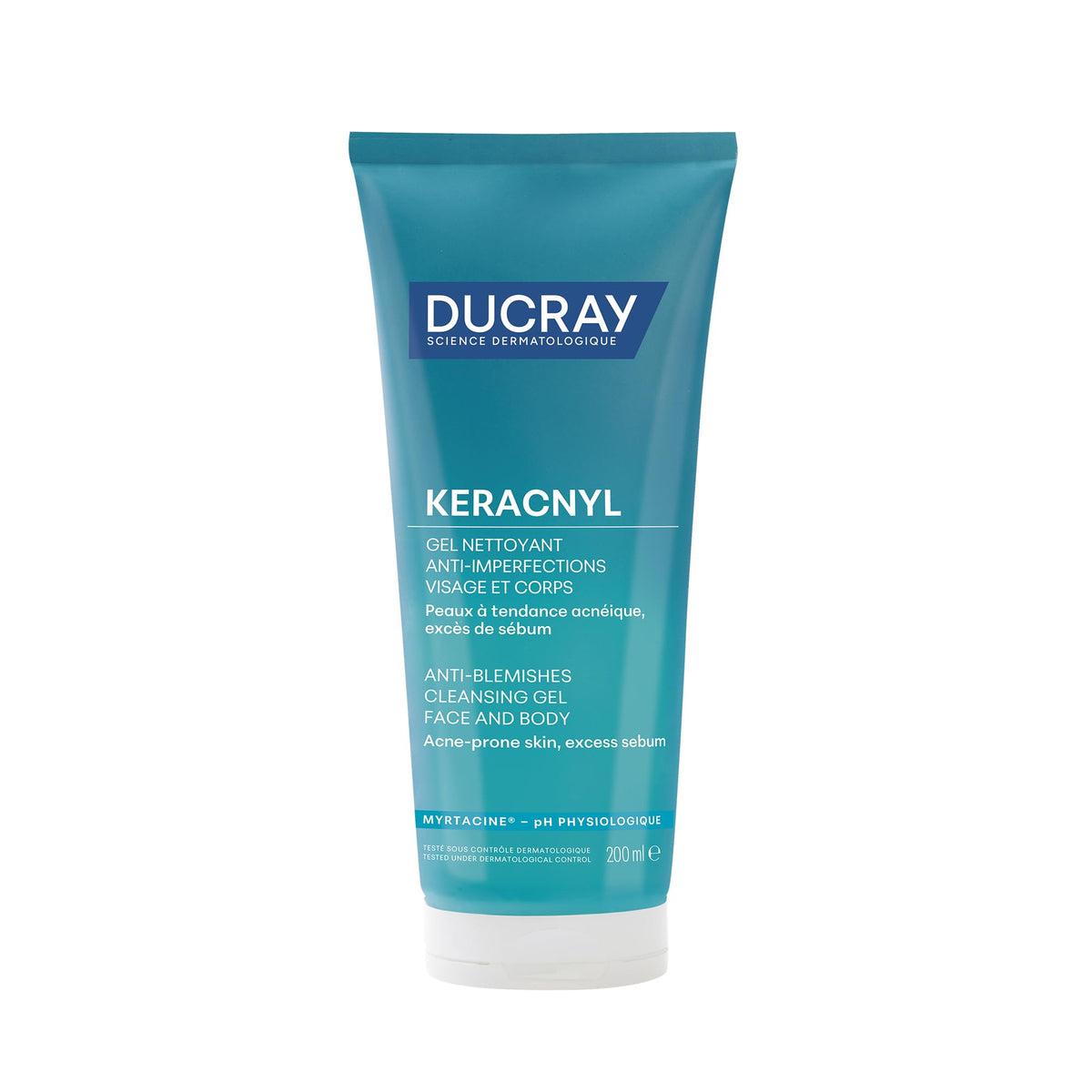 Ducray Keracnyl, Gel Espumoso Limpiador Facial, 200ml