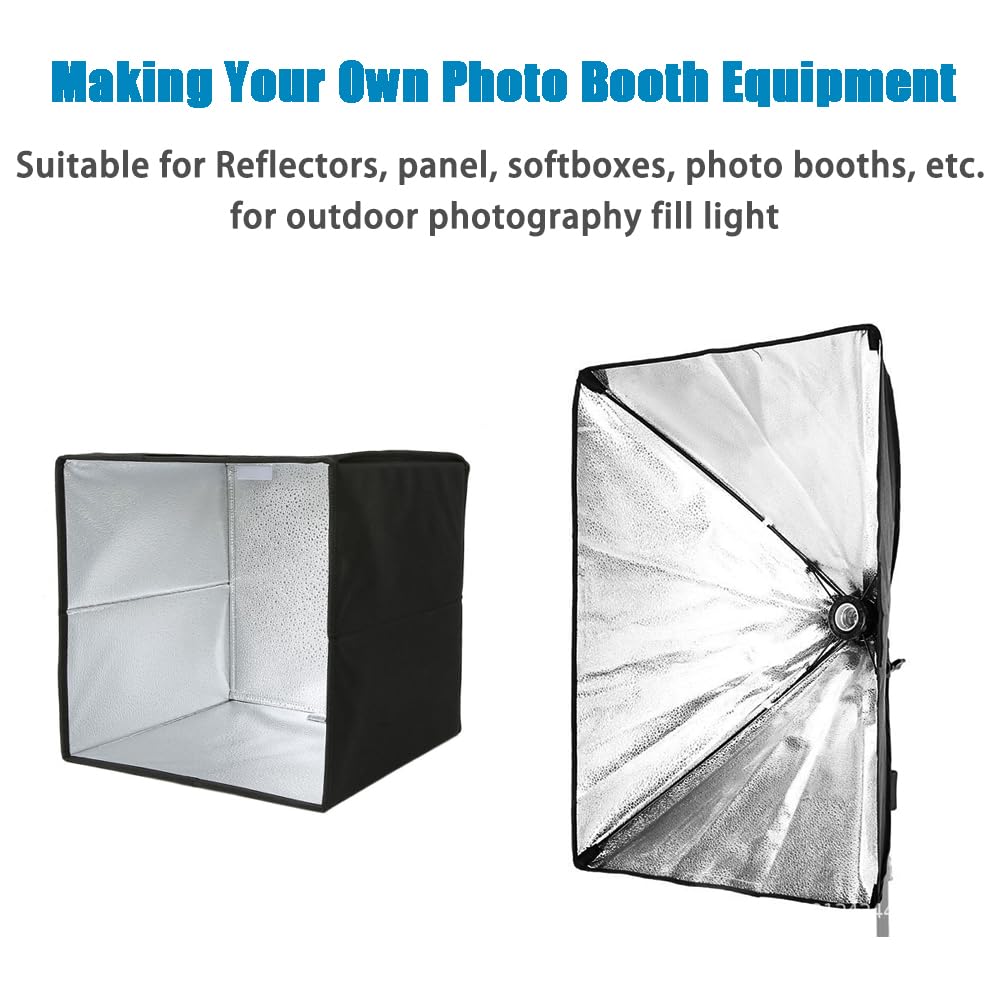 Tela reflectora de luz de fotografía de 55 x 39 pulgadas, tela reflectante para iluminación Softbox, tiendas de campaña, panel