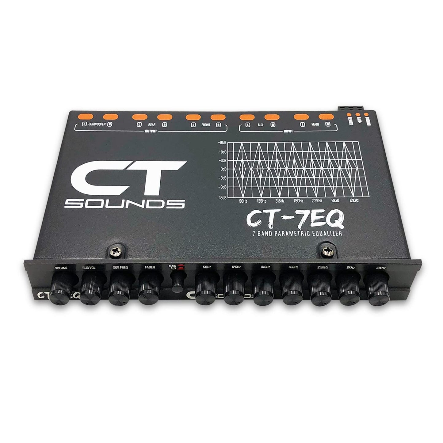 CT Sounds CT-7EQ - Ecualizador de audio paramétrico para coche de 7 bandas 1/2 DIN