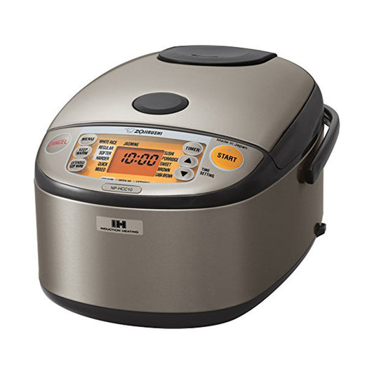 Cocina de Arroz y Calentador Zojirushi Inducción Gris Oscuro Inoxidable