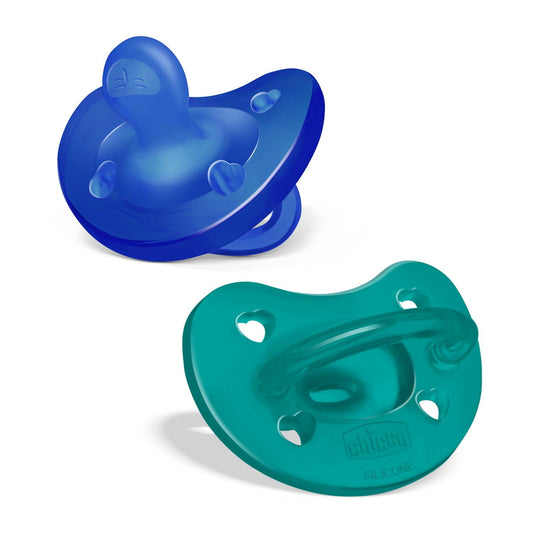 Chicco PhysioForma Chupete de silicona azul/verde, 16-36 meses