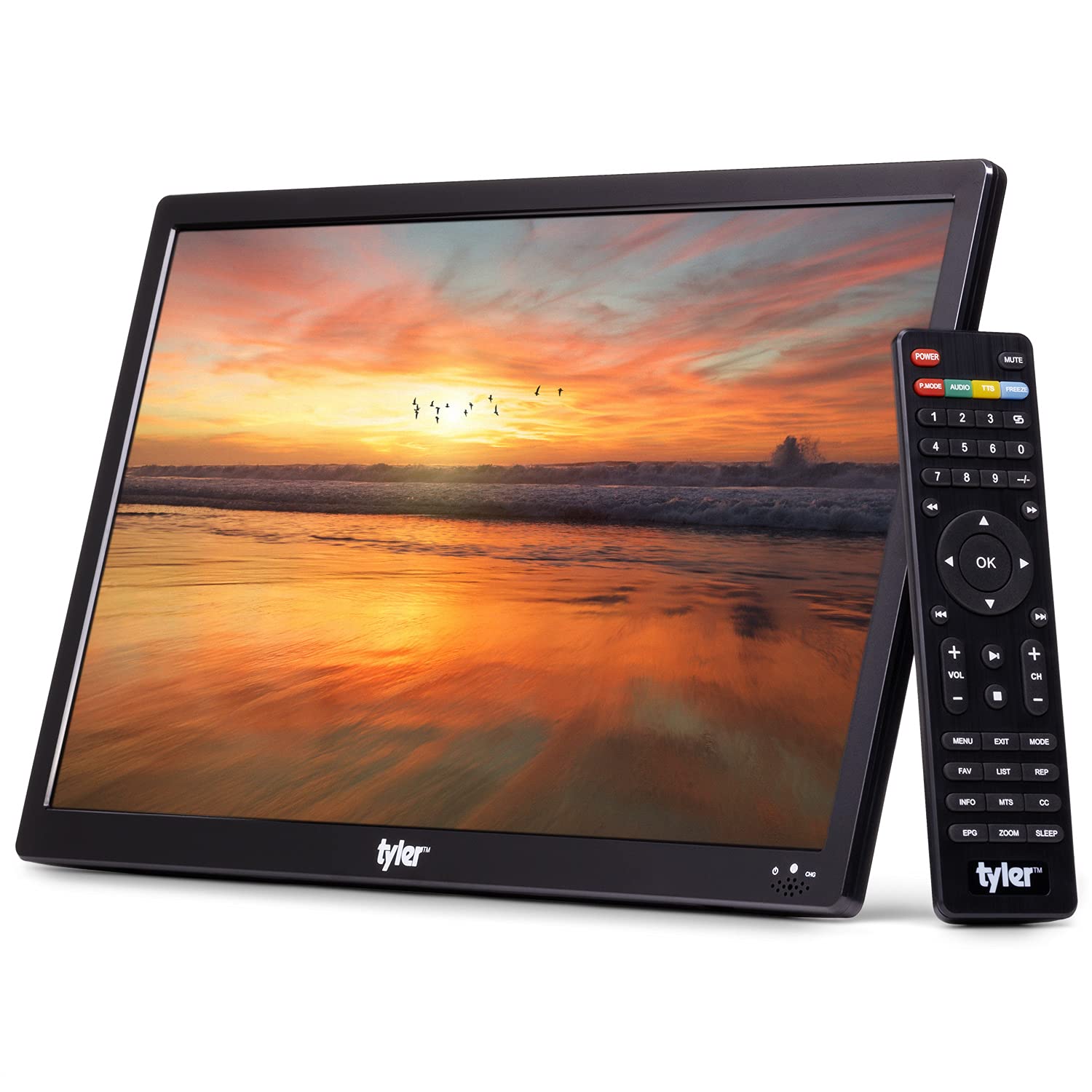 Monitor LCD Portátil Tyler 16 Pulgadas HD 1080p con Batería y Soporte Integrado para Coche y Viajes