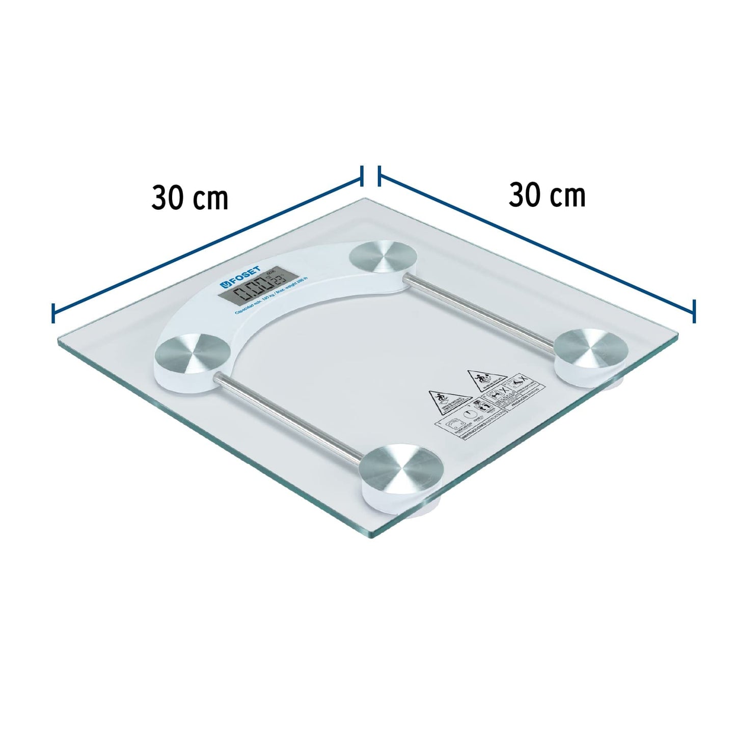 Foset Basic BASC-180T, Báscula digital 180kg para baño
