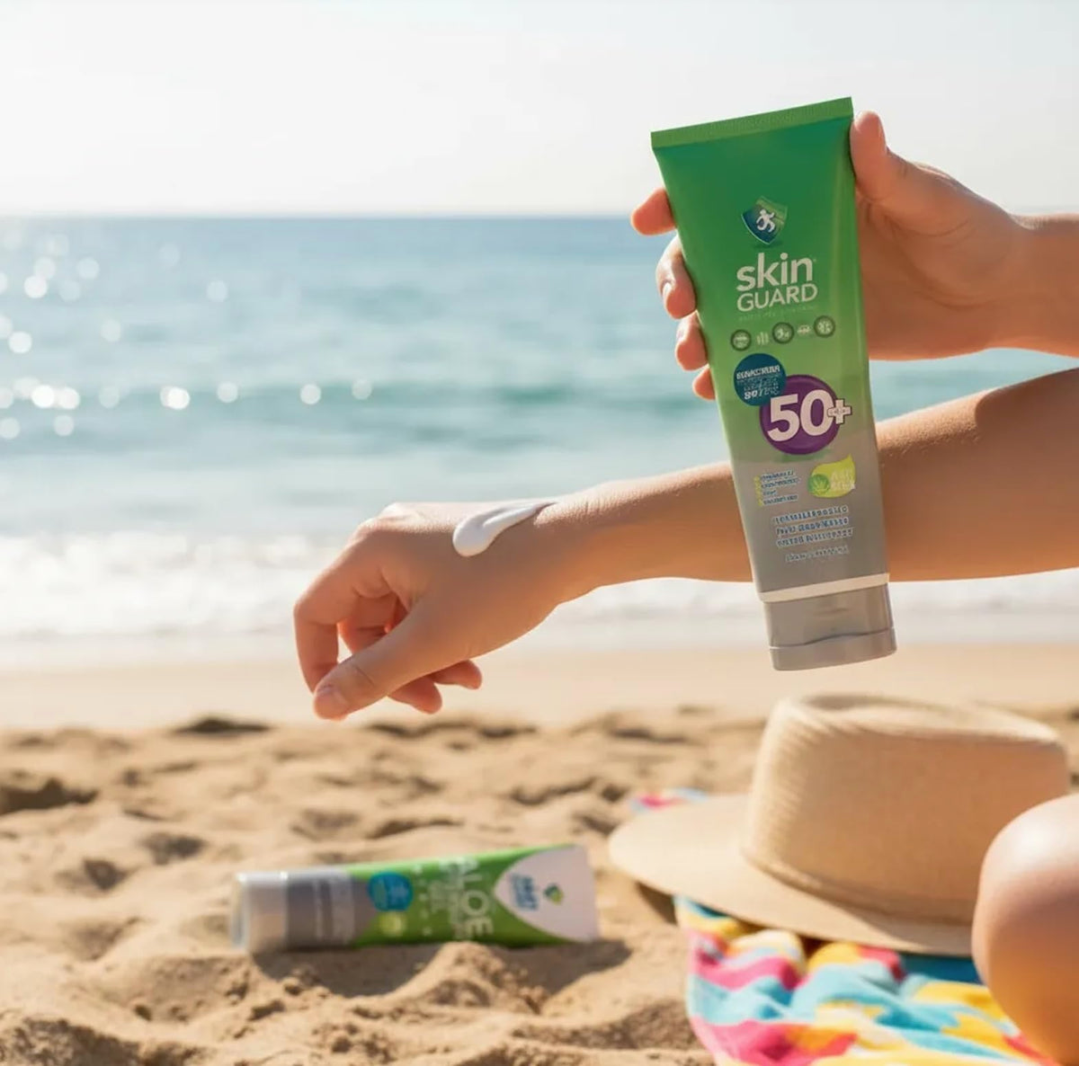 Protector Solar Corporal Fps 50+ 250 ml con Aloe Vera Waterproof Sin Parabenos (Grande, 250 ml)