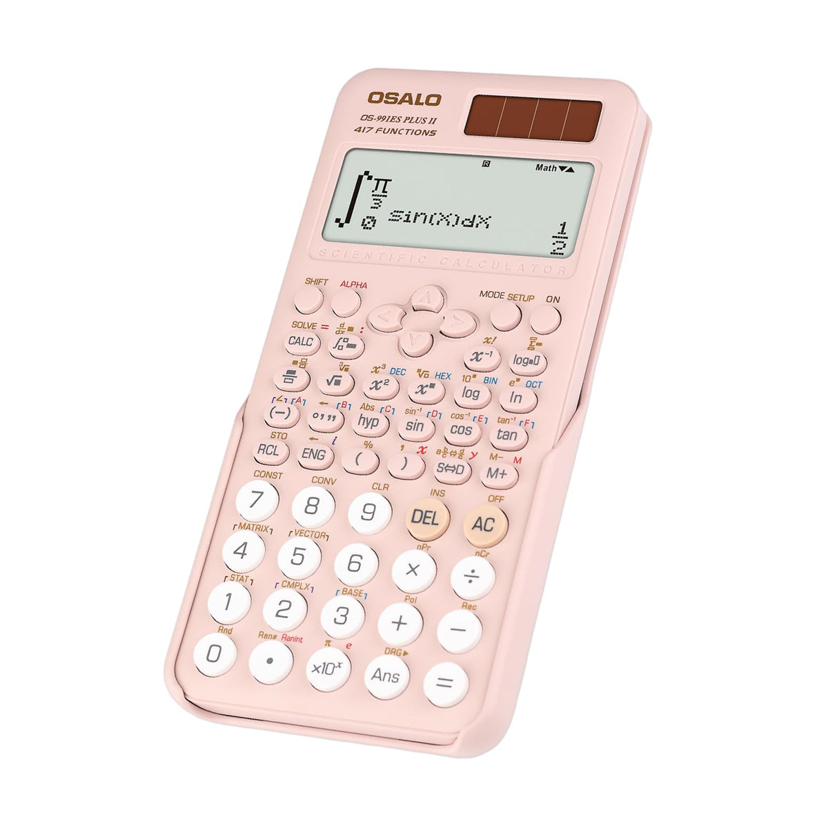 Calculadora Científica pendancy Rosa 417 Funciones Pantalla de 2 Líneas 12 Dígitos 991es Plus 2 para Estudiantes y Universitarios