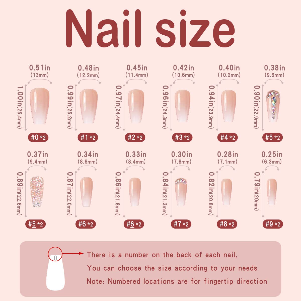 Yivaiks 24 uñas postizas personalizadas a mano, con diseño de bailarina y diamantes de imitación, accesorio perfecto para banquetes, veladas y fiestas (GD-004)