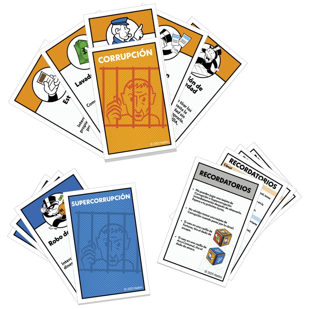 Hasbro Gaming Juego de Mesa Monopoly EXPANSIÓN Ve a la cárcel, Añade al clásico Juego Monopoly, Juegos Familiares, Edad 8+, 40 Minutos.