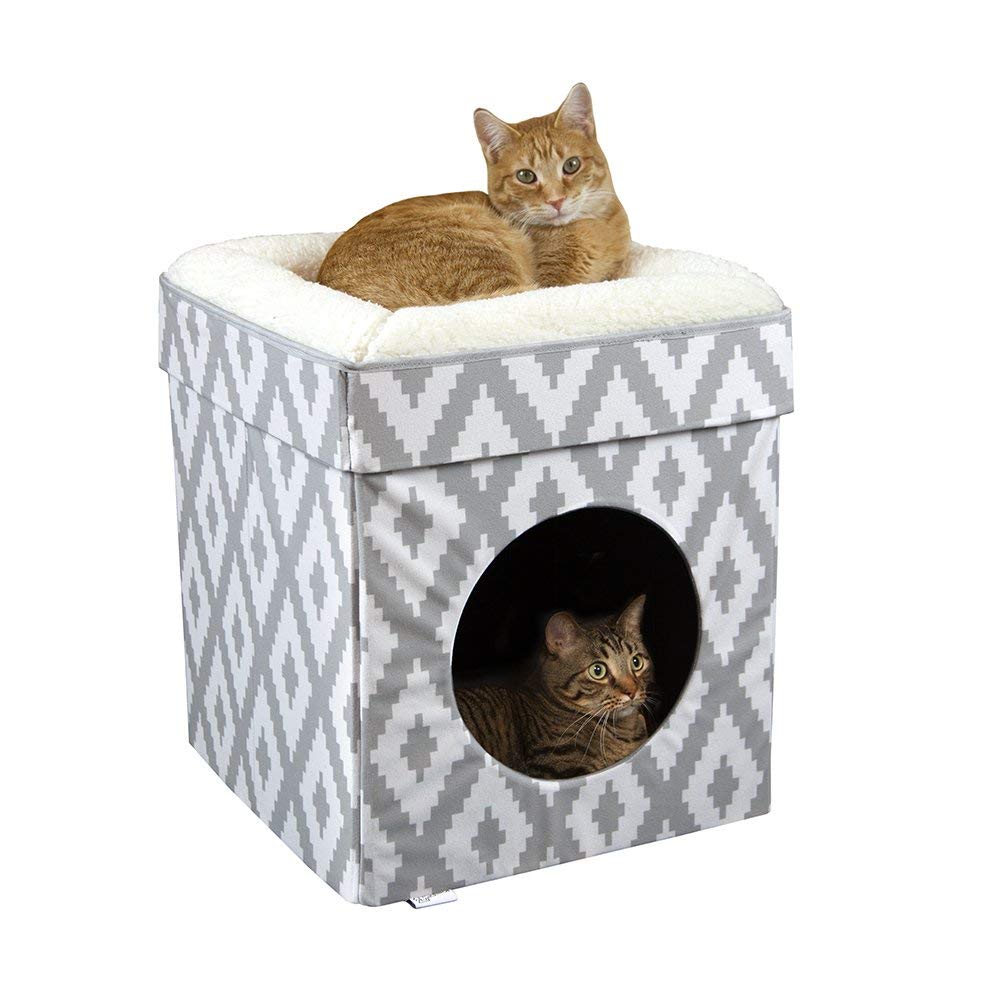 Kitty City Cama Grande para Gatos, Cubo apilable para Gatos, casa para Gatos o condominio para Gatos