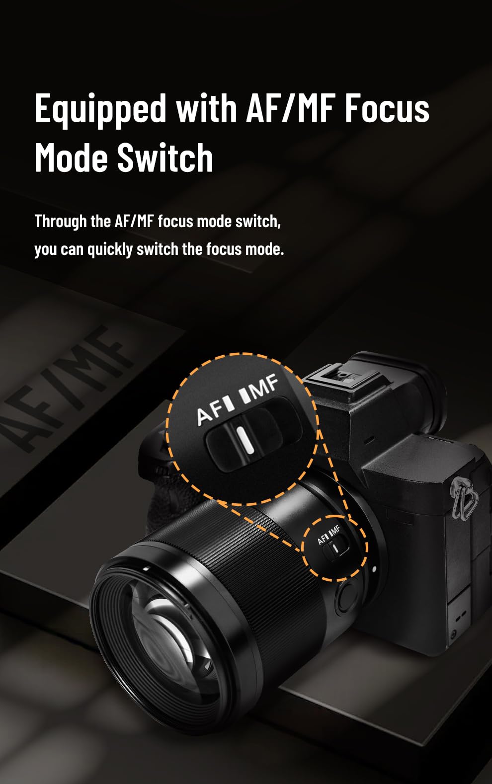 Lente Prime Marco Completo YONGNUO 85 mm Apertura Grande para Cámaras Sony E Mount sin Espejo Cuerpo Metálico