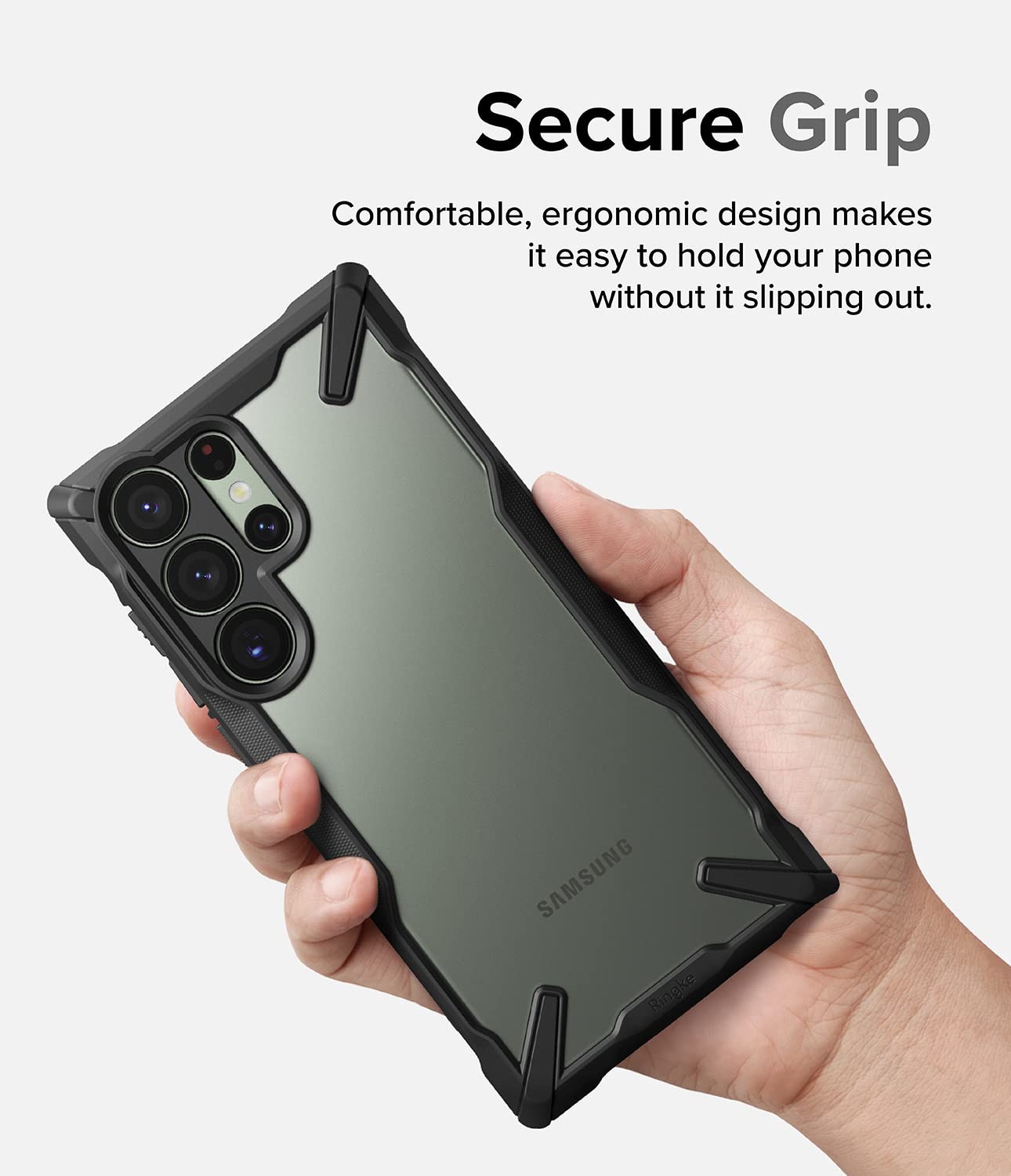 Funda Protectora Resistente Ringke Fusion-X Negra Compatible Samsung Galaxy S23 Ultra 5G