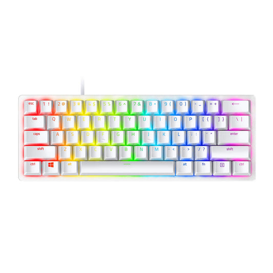 Teclado Razer Huntsman Mini Blanco Mercury Reacondicionado 60% Memoria integrada