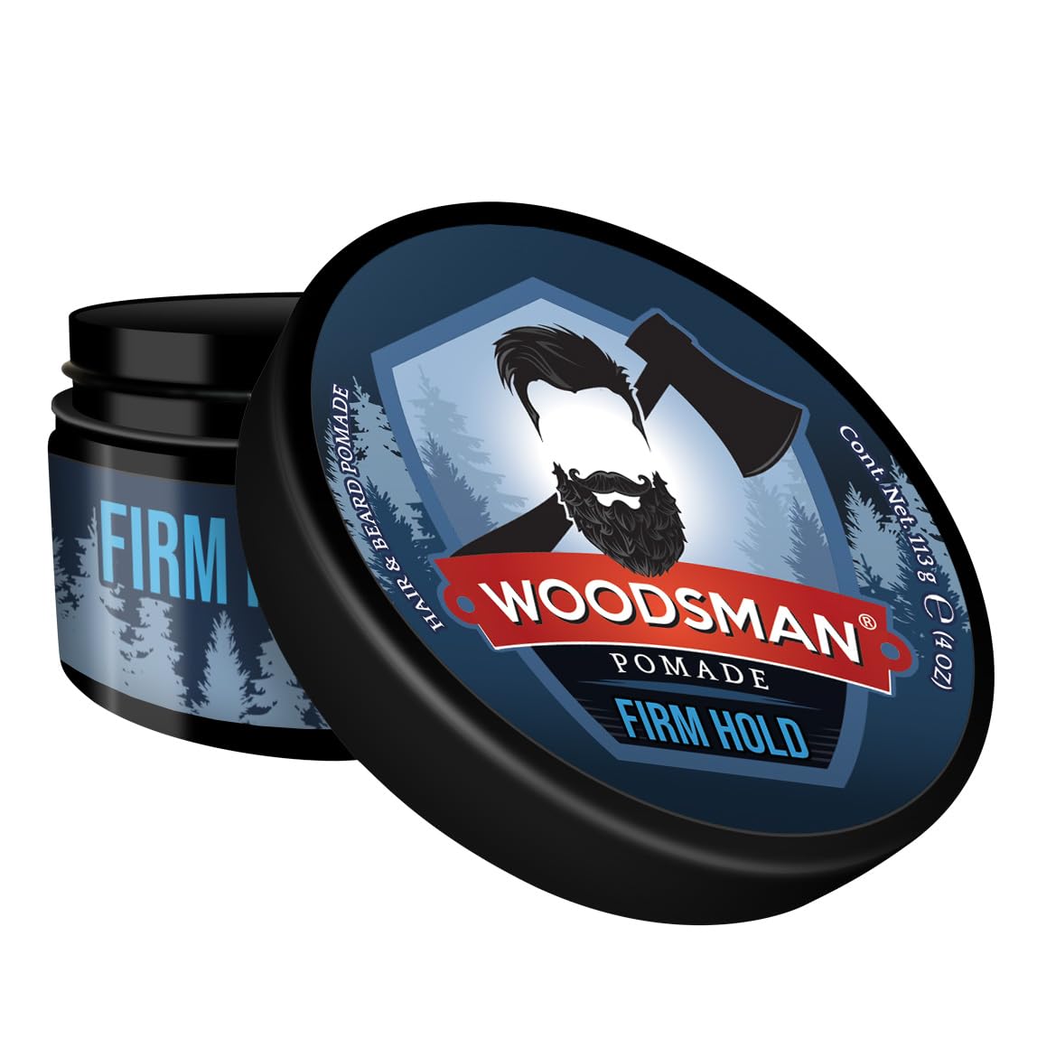 Woodsman - Pomada para Cabello y Barba Fijación Firme 113g. (4oz.)