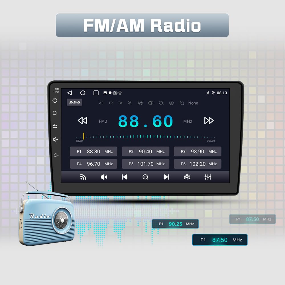 Radio estéreo de coche para Jeep Wrangler JK 2007-2018 Dodge Ram Android 13 con inalámbrico CarPlay Android Auto