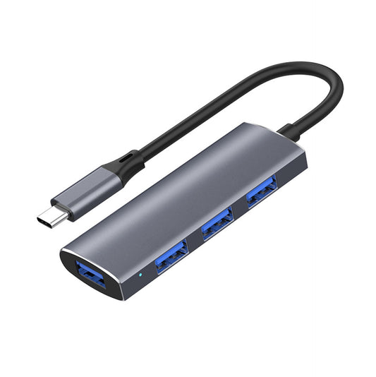 Hub USB 4 en 1, USB a USB 3.0 USB 2.0, 4 puertos USB divisor portátil, estación de acoplamiento USB compatible con computadora portátil, PC, teléfonos... (USB_C HUB2)