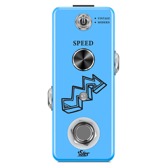 ISET Pedal de guitarra analógica Phaser para bajo de guitarra eléctrica True Bypass