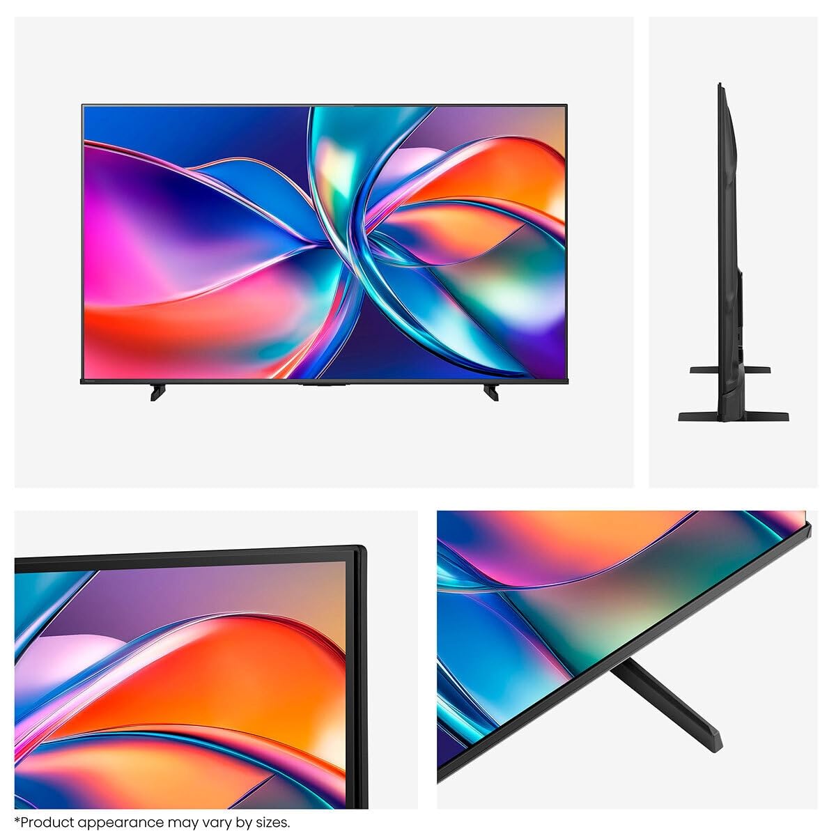 Hisense Pantalla QLED 4K Vidaa U Compatible con Alexa,Dolby Vision Atmos, Escalado IA a UHD, HDMI, LAN, WiFi. Control de Voz. Bluetooth. (2025) Free HDMI Cable UHD. (50")