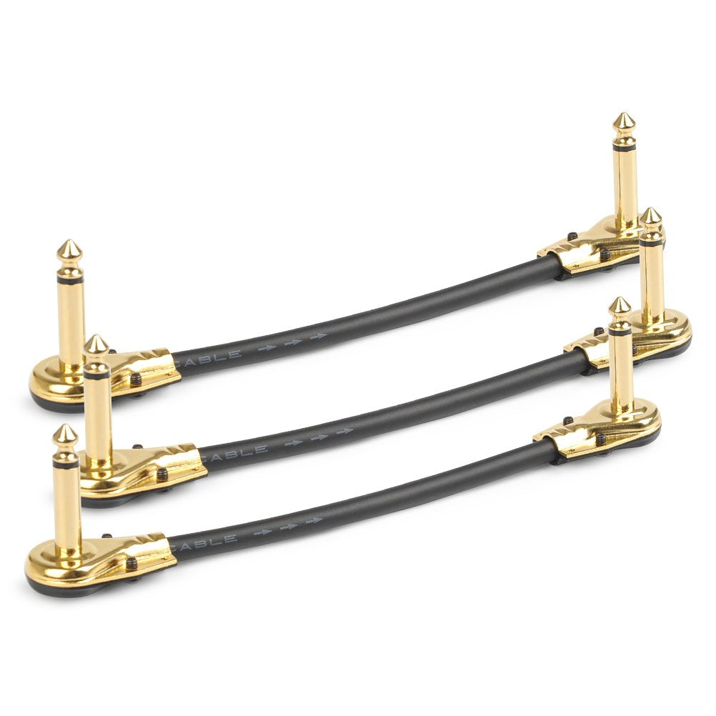 Cables de Conexión TIMESETL 6 Pulgadas Ultra Silenciosos Panqueques Perfil Bajo 3 Paquete