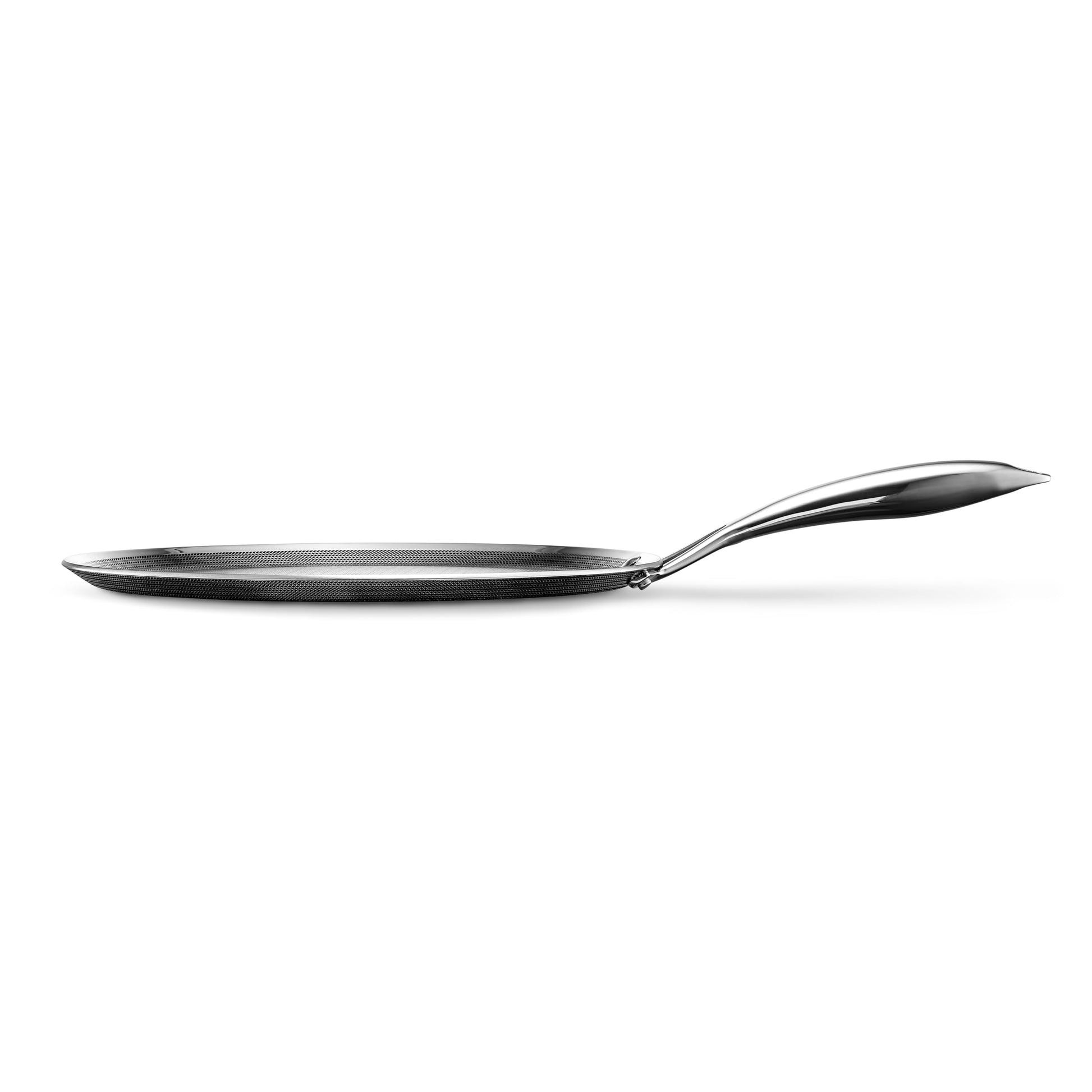 HexClad Comal Hybrid Antiadherente de 30 cm, Asa que se Mantiene Fría, Apto para Lavavajillas, Horno hasta 480°C e Inducción, Compatible con todas las Estufas