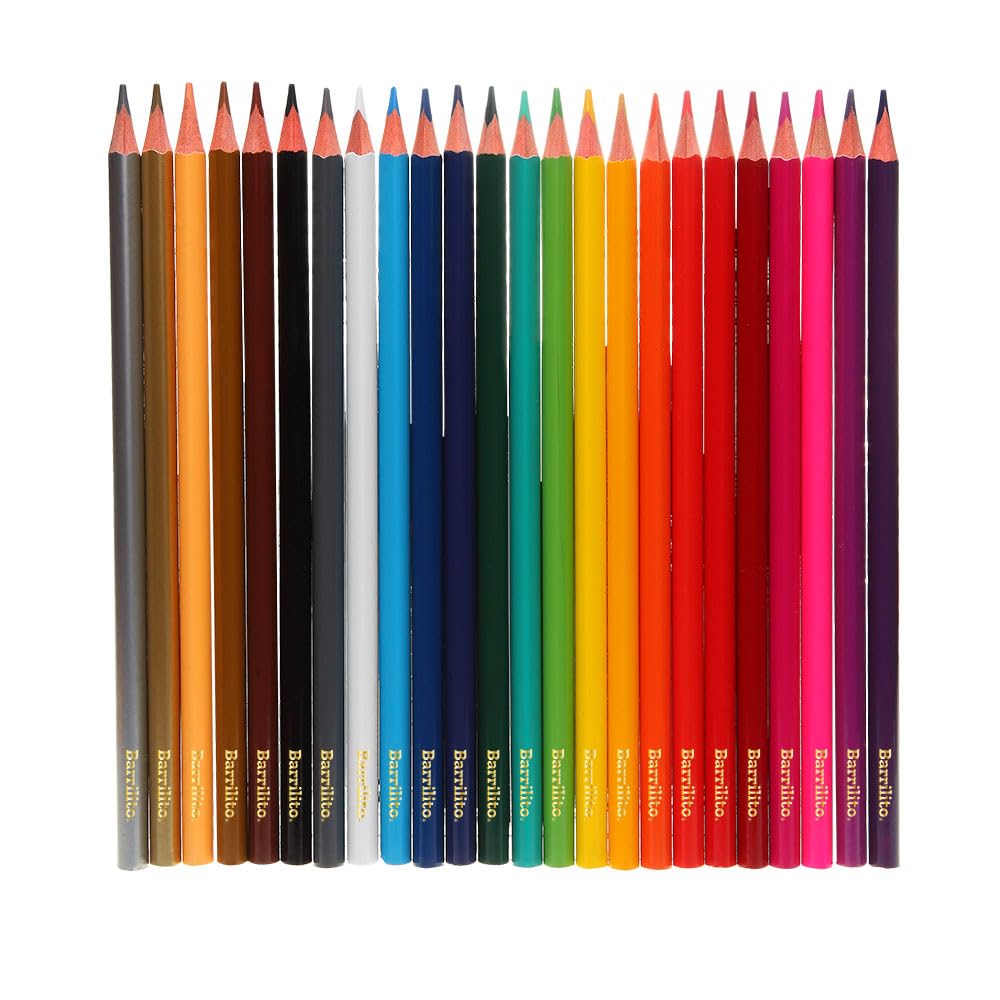 Barrilito Lápices Largos de Color, 24 Piezas. 7993LCP