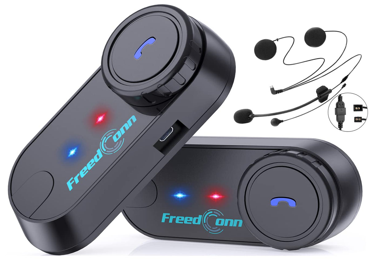 Auricular Bluetooth FreedConn Motocicleta TCOM VB Intercom 2-Vía 800M Kit Comunicación Universal
