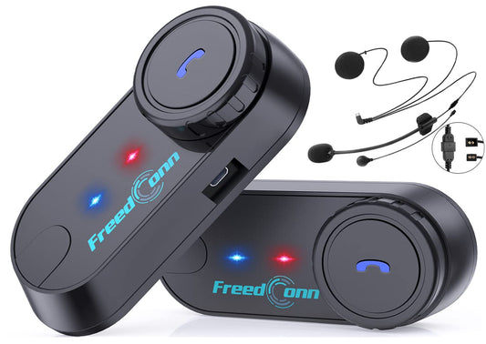 Auricular Bluetooth FreedConn Motocicleta TCOM VB Intercom 2-Vía 800M Kit Comunicación Universal