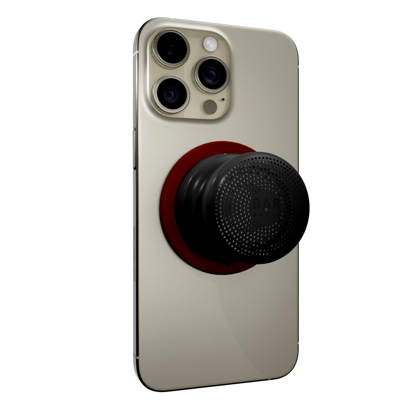 Cellhelmet Bar Audio Mini Mag Altavoz inalámbrico magnético compacto con audio potente, resistencia al agua IPX5, duración de batería de 6 horas y montaje compatible con MagSafe en color negro ónix