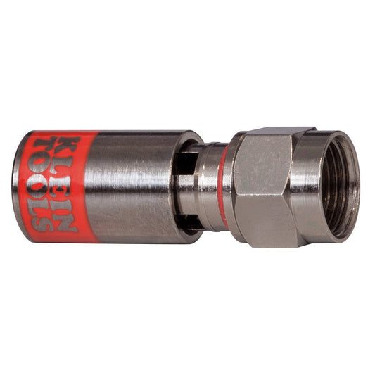 Klein Tools VDV812-615 Conector Compresión Universal F RG59 Paquete con 10 pzas.
