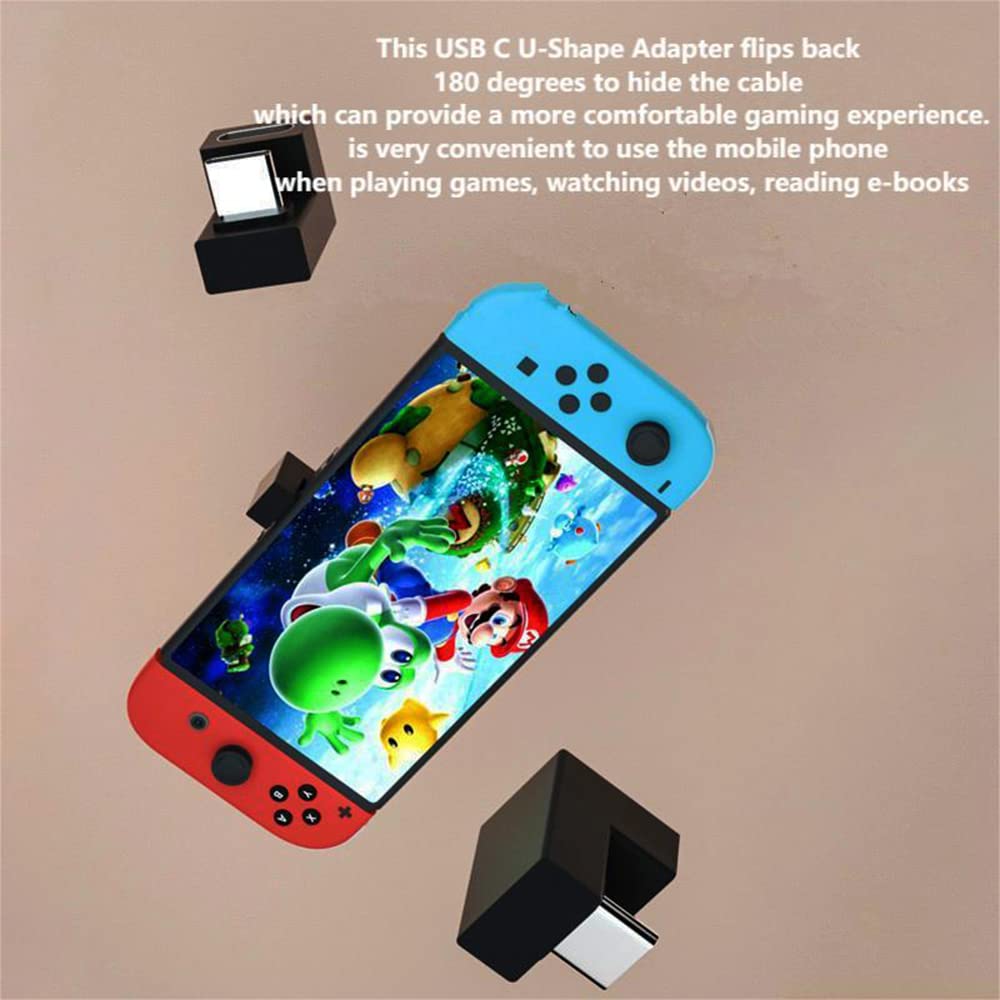 Adaptador USB Tipo C SHANFEILU en forma de U 180 Grados USB 3.1