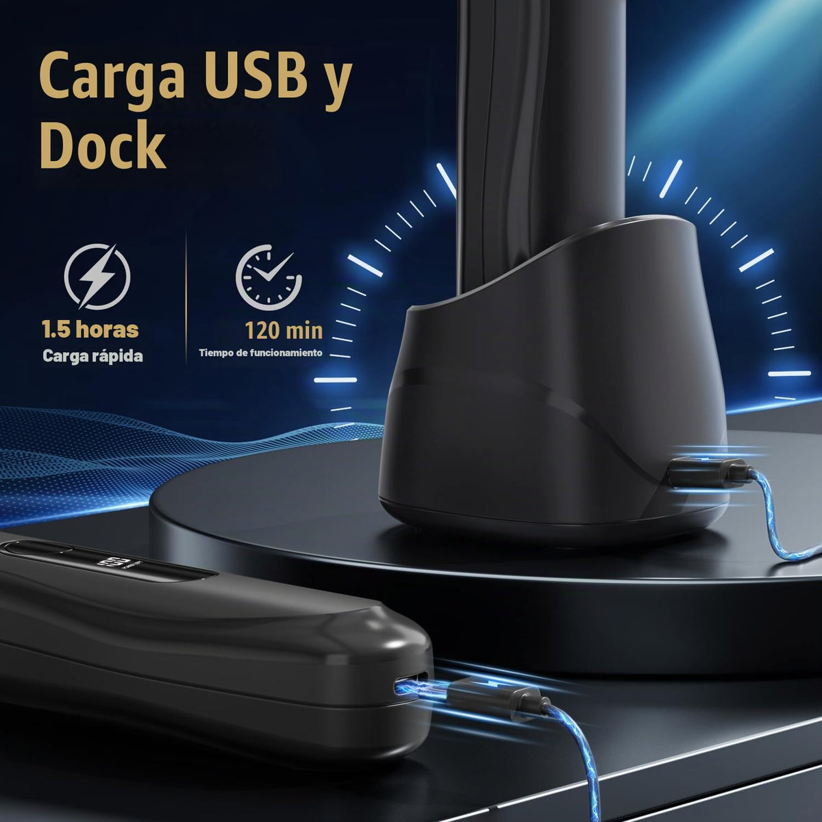 Rasuradora de Lámina y Recortadora de Bikini para Mujer, Depiladora Eléctrica Impermeable e Indolora para Piernas, Cuerpo, Axilas y Vello Facial, Inalámbrica con Cuchilla Cerámica, Base de Carga USB, Tamaño de Viaje, Regalo para Ella (Negro)