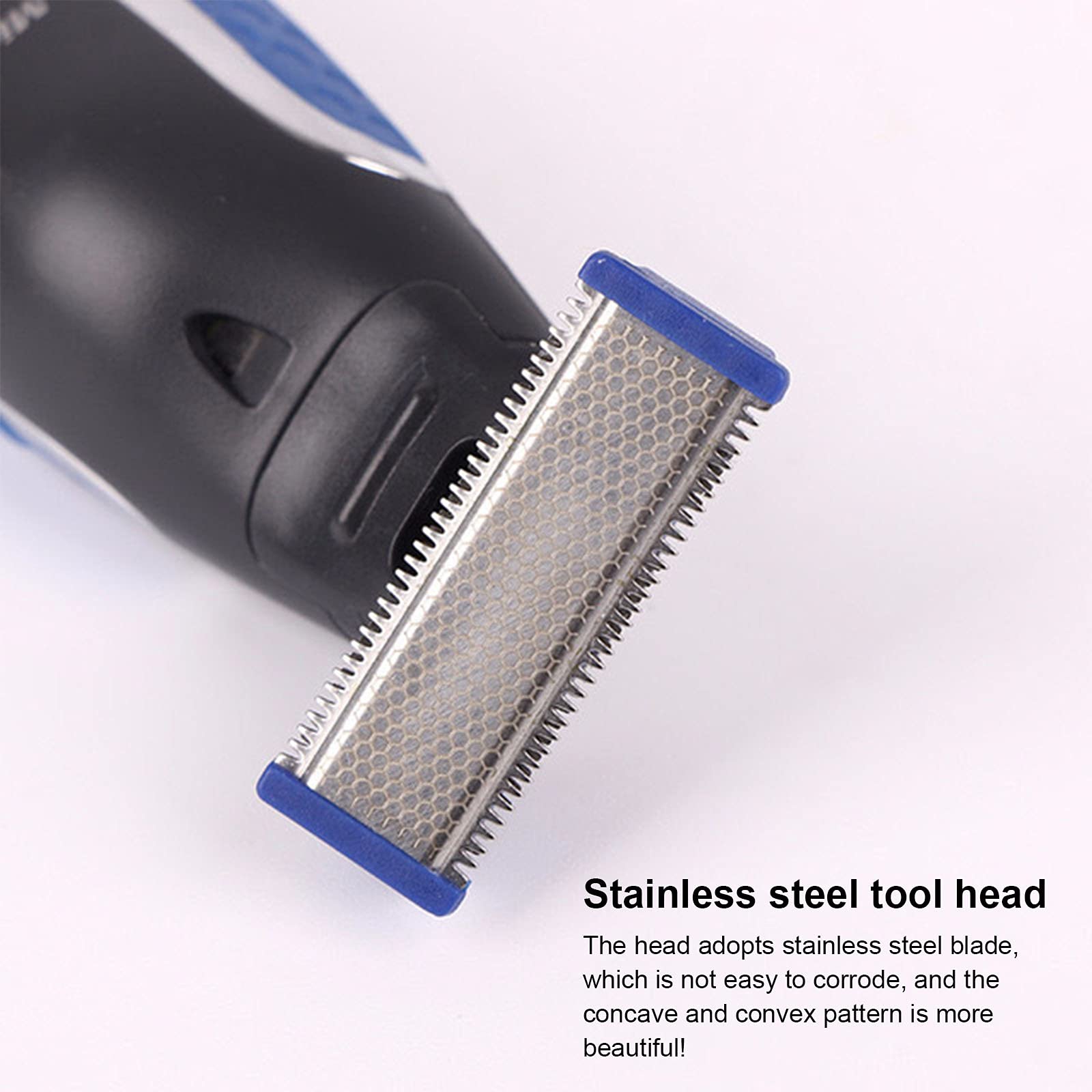 Cabezal de repuesto para máquina de afeitar eléctrica, cabezal de limpieza compatible con solo Trimmer Micro Touches de repuesto, cabezal de corte avanzado, cuchillas híbridas, incluye 2 cepillos de limpieza (2 unidades)