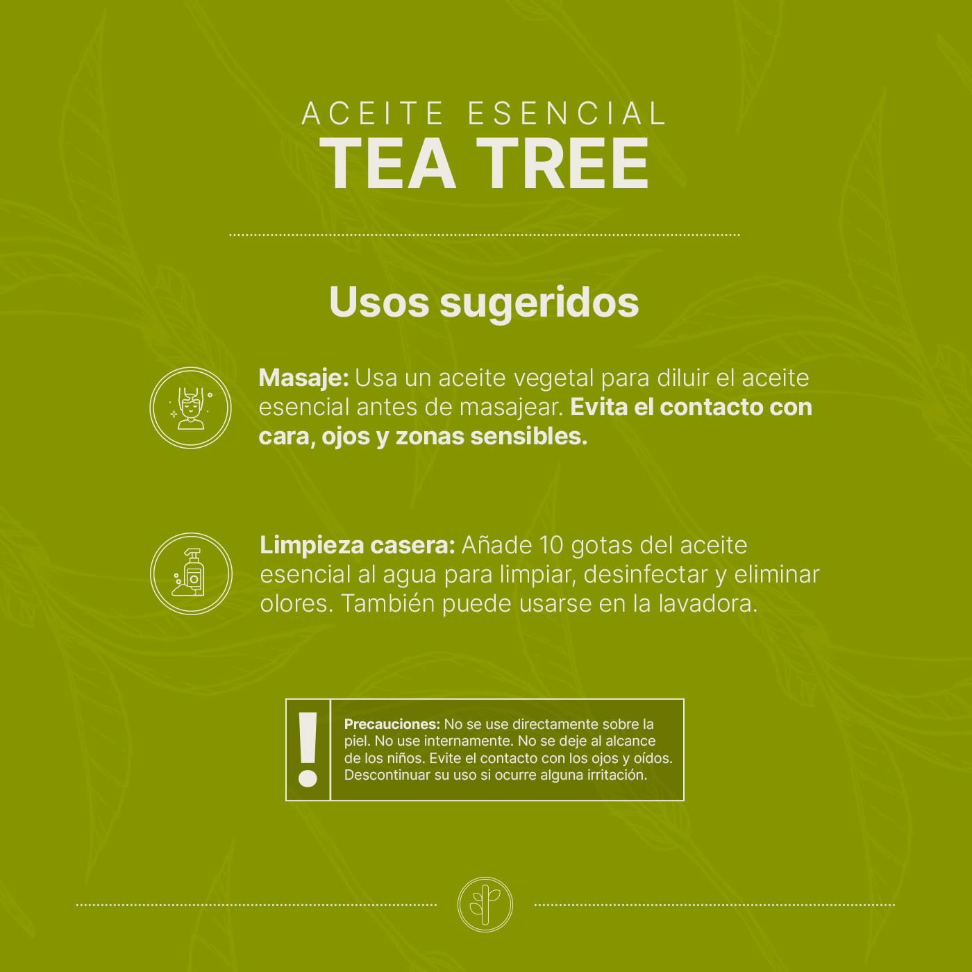 Aceite Esencial B Life Árbol de té Aromalogía 120 ml Ingredientes Puros y Naturales