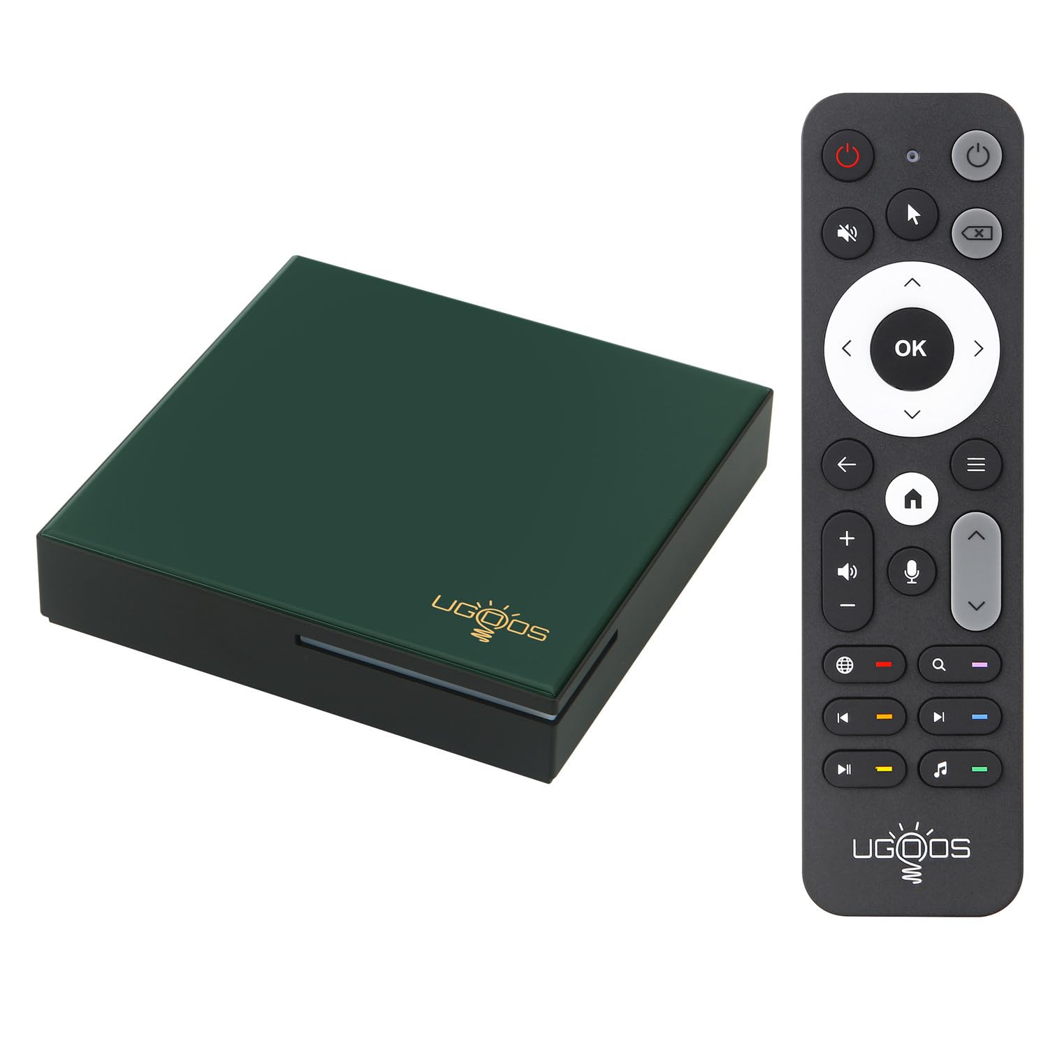 Ugoos SK4 Pro TV Box Android 14.0 Amlogic S905X5M-K 4 GB RAM 64 GB ROM 2.4G/5G Wi-Fi Dual Ethernet 100M USB 2.0 BT5.4 Soporte AV1 VP9 H.265 4K HDR