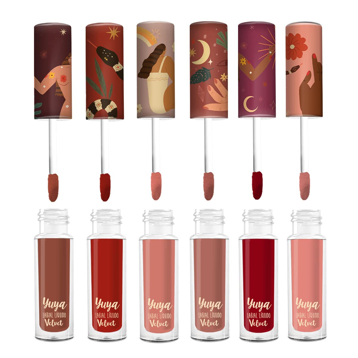 Republic Cosmetics Yuya Set de Edición Limitada con 6 Labiales Velvet de Larga Duración
