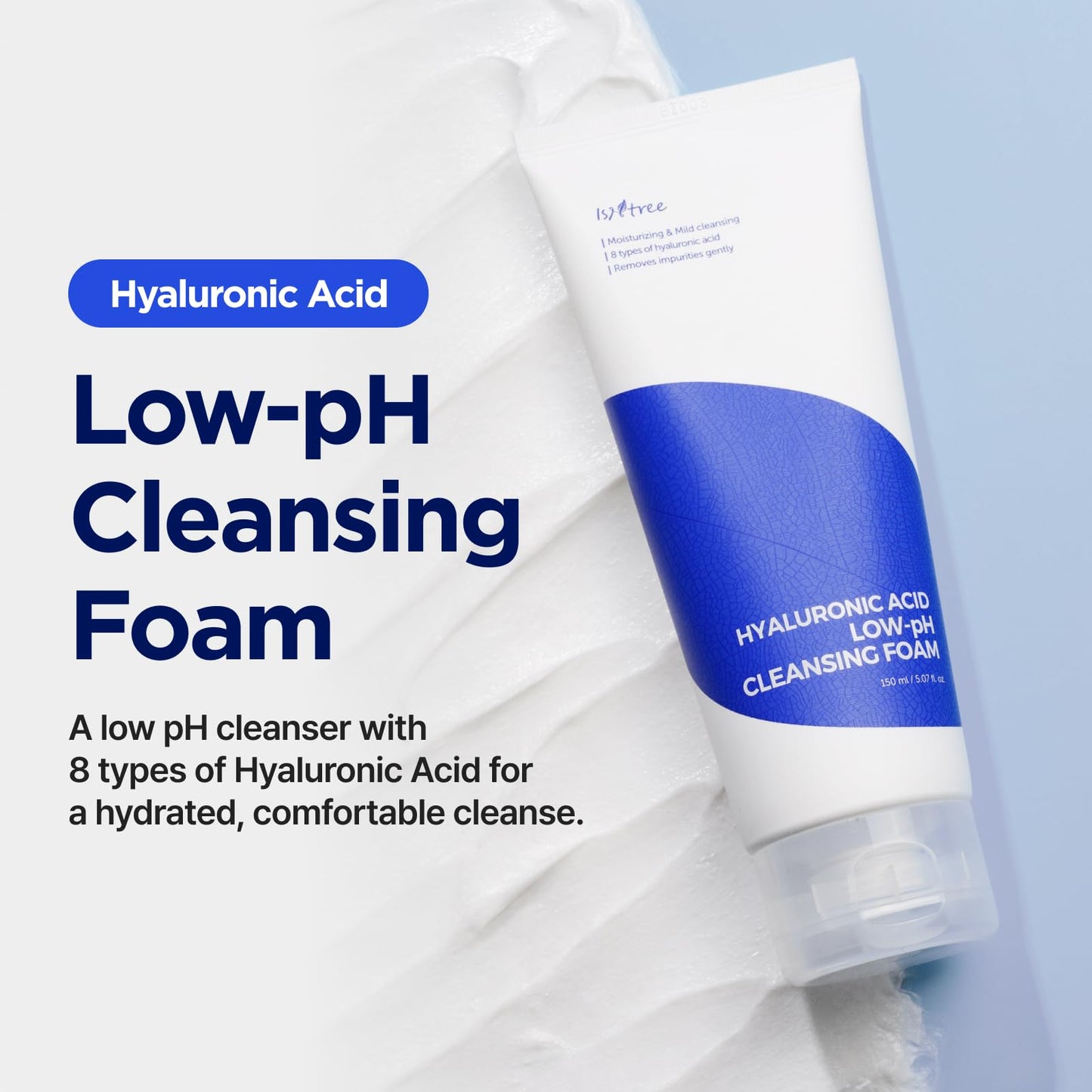ISNTREE Espuma Limpiadora Facial Coreana Low pH Cleansing Foam 150 ml