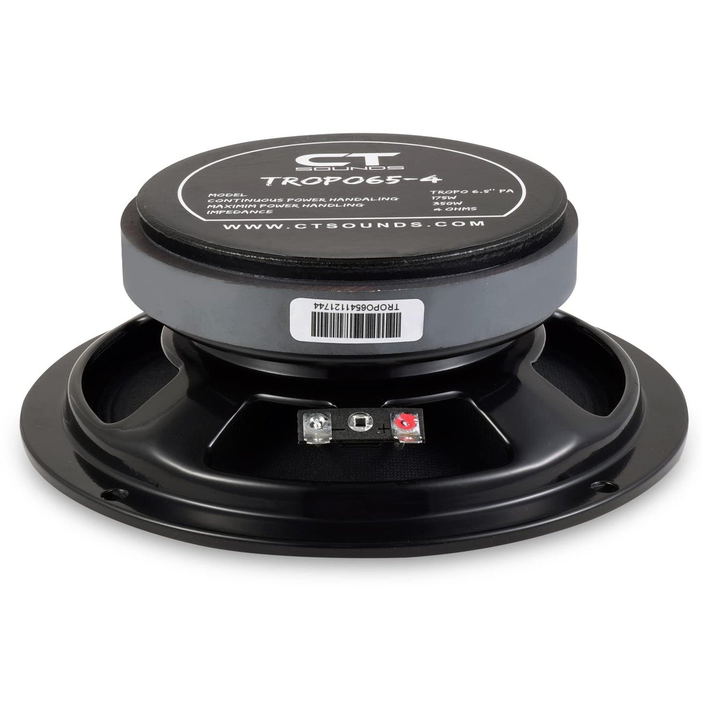 CT Sounds TROPO65-4 Altavoz de rango medio de montaje poco profundo, 175 vatios RMS, cada uno