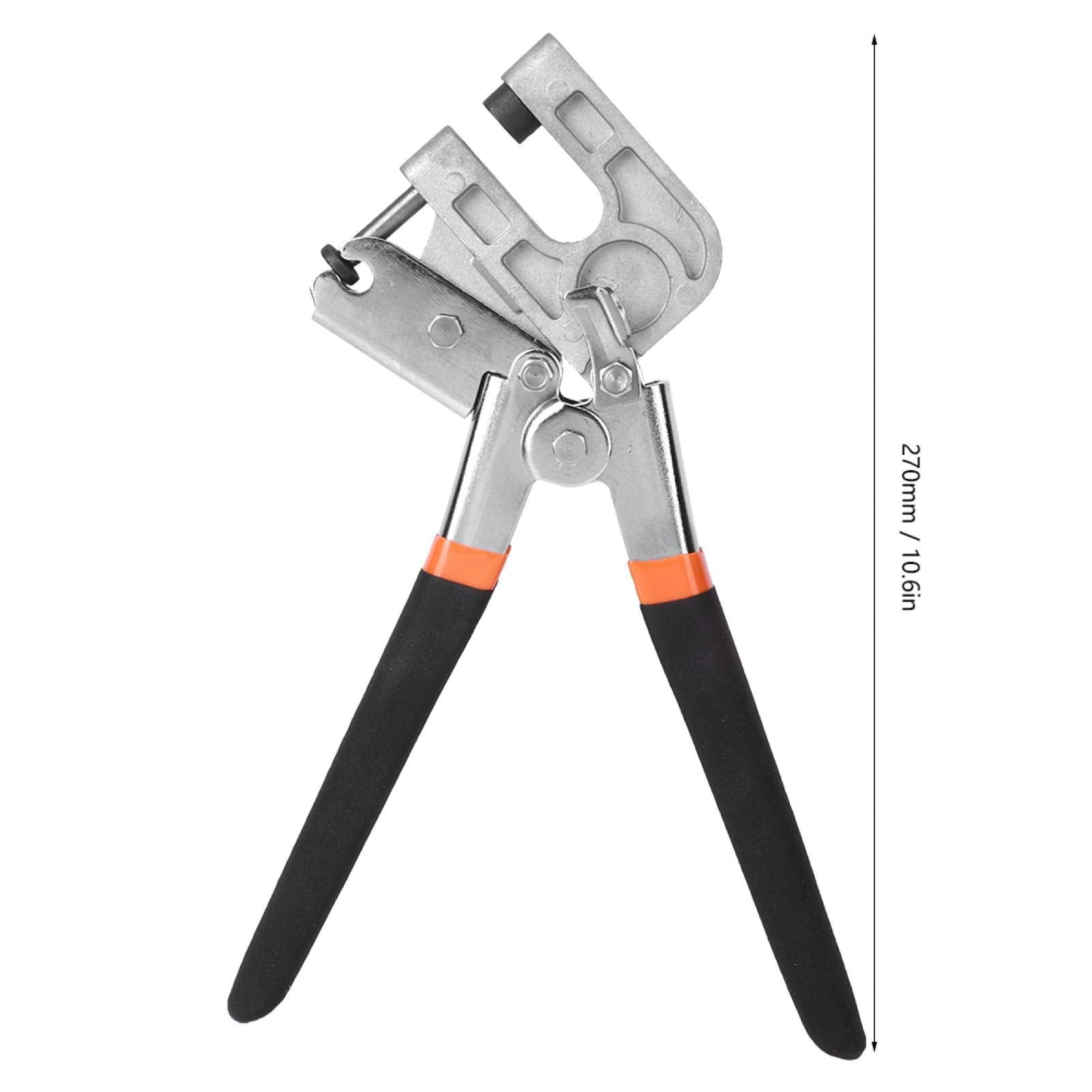 Alicates para engarzar pernos, herramienta de mano para sujetar el encuadre de enmarcado con bloqueo de perforación, herramienta para perforar el tablero de la quilla, 270 mm