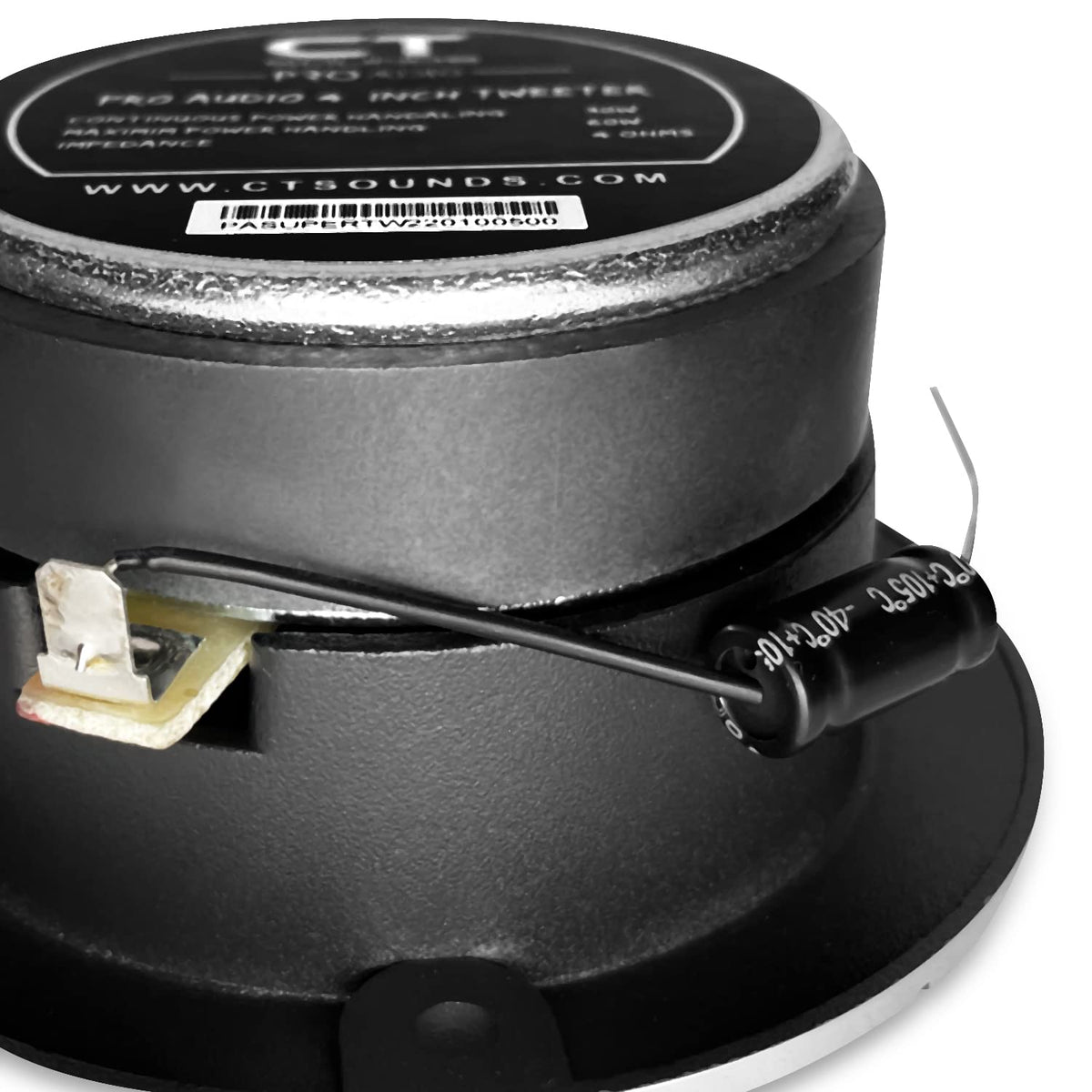 Tweeter Pro Audio CT Sounds Aluminio 4 Pulgadas Super Tweet Bocina (Par)