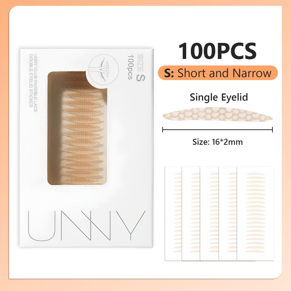 Cinta Adhesiva para Párpados de Fibra Invisible Uso Médico Transparente con Fijación Perfecta