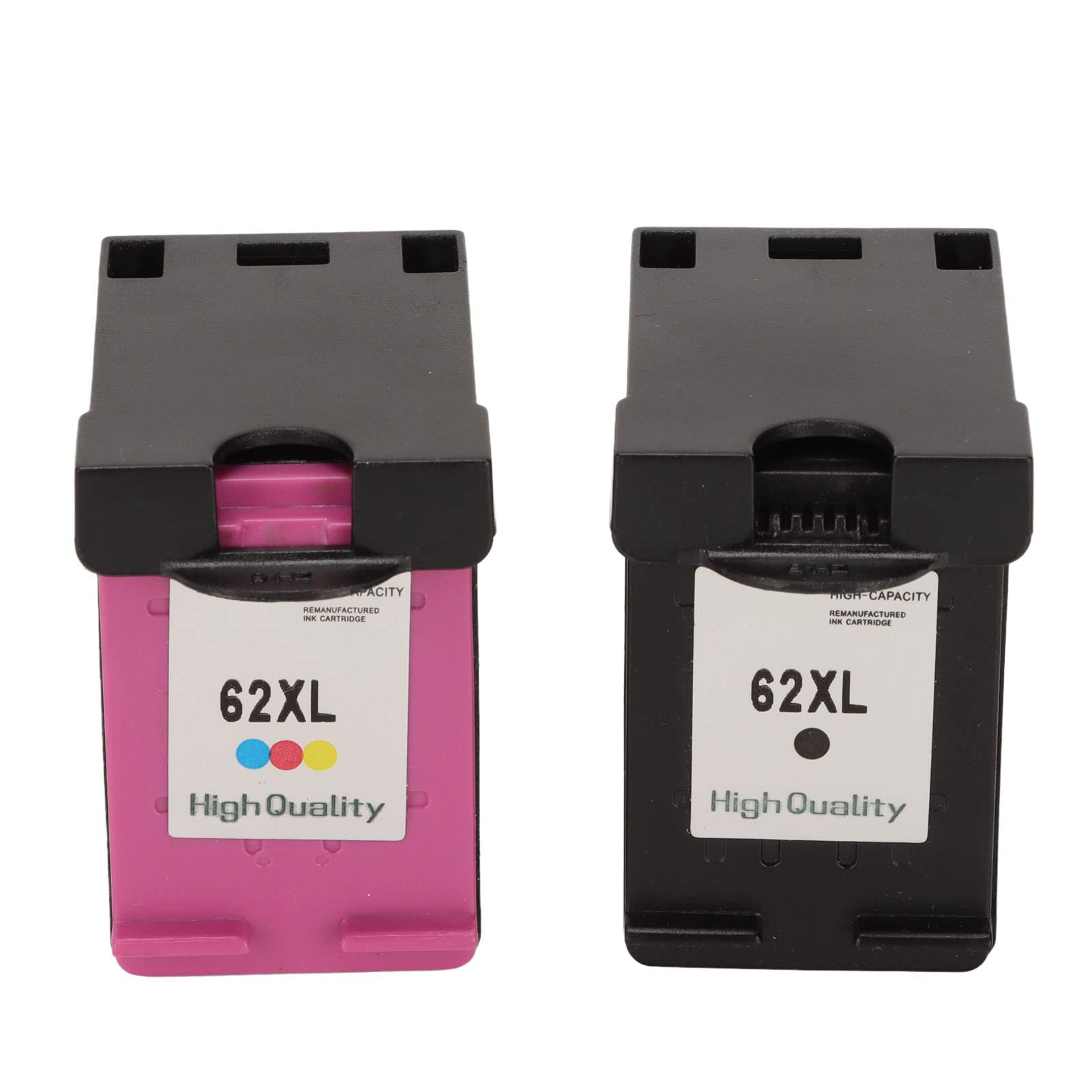 Hilitand Paquete Combinado de Cartuchos de Tinta 62XL Compatible con OfficeJet 200 258 5540 5542 5640 7640 Y para Impresora Envy 5540 5542 5545 5640, 1 Negro, 1 Tricolor, 2