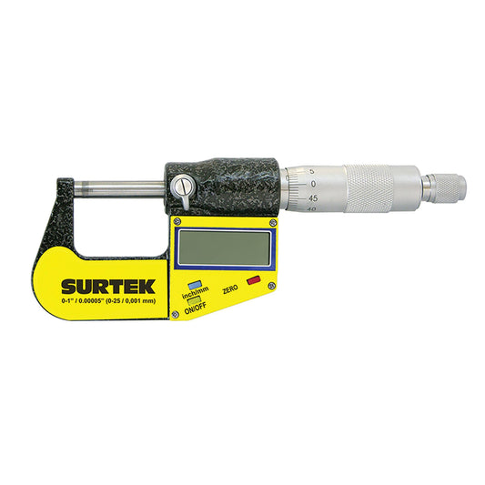 Micrómetro Digital Surtek 122230 0-1 Pulgada