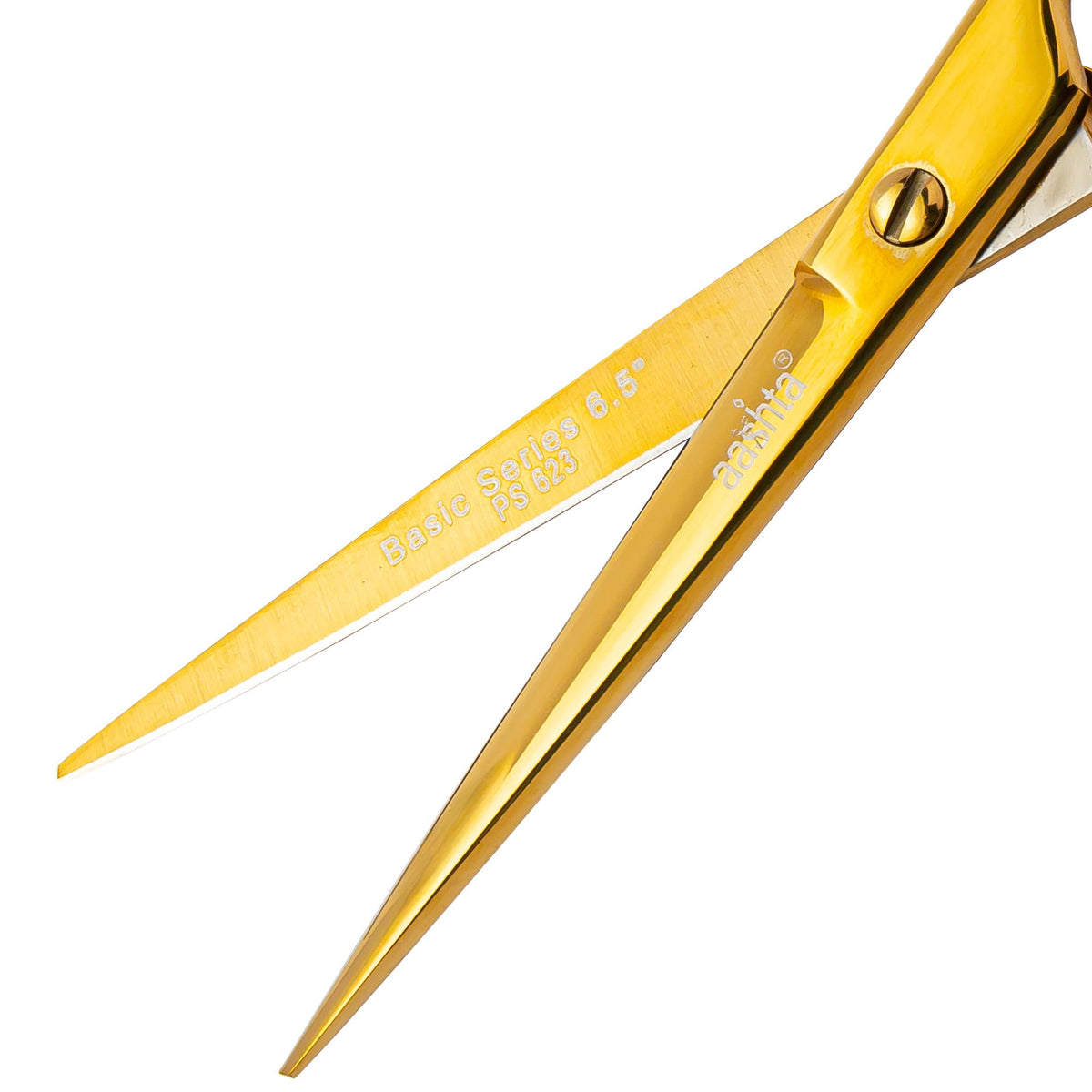 Tijera Profesional, Estilista, Barber, Peluquero 6.5" Aashta (DORADO)