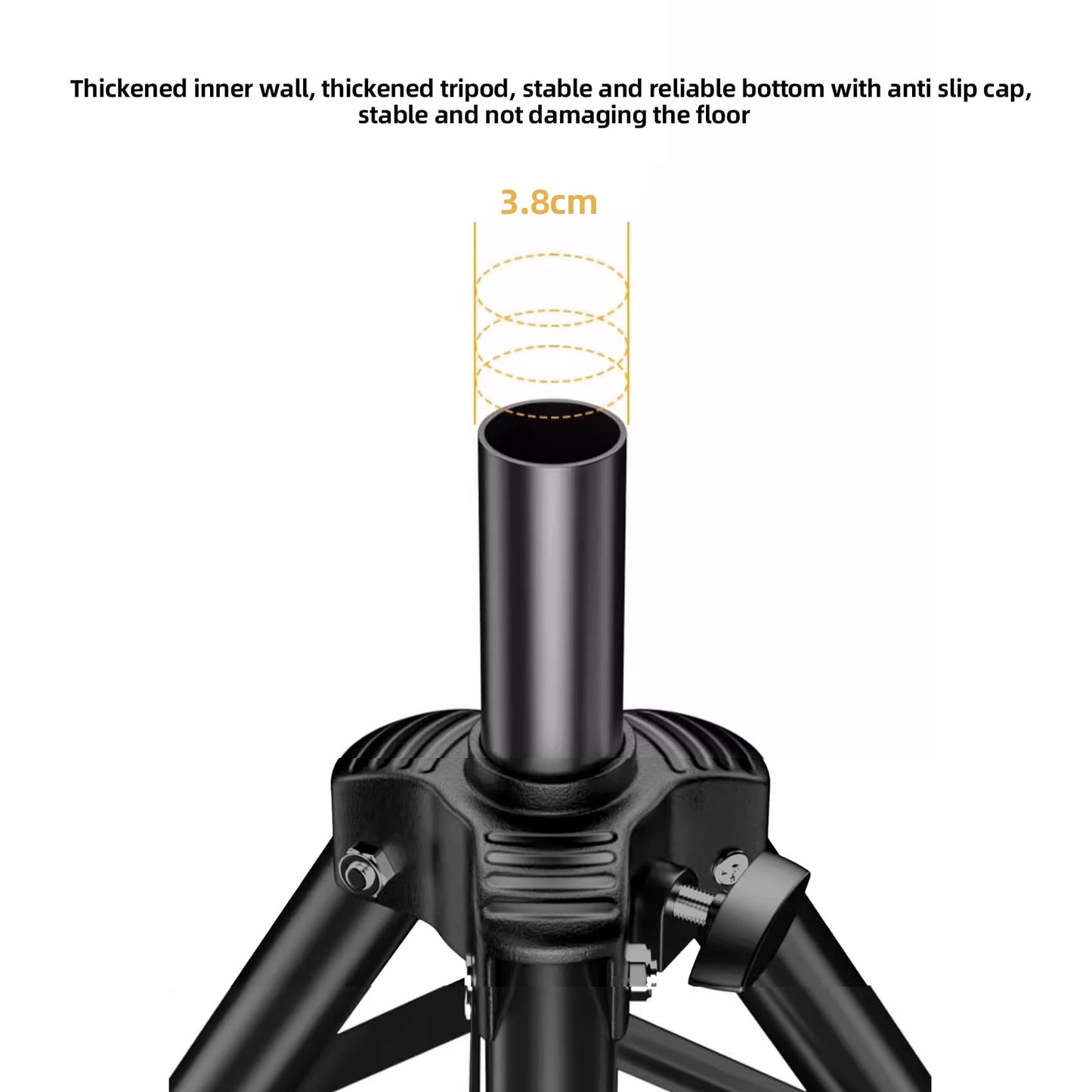 Soporte de Ventilador Holográfico 3D con Base Multifunción y Trípode Plegable de 15.5 a 39.5 Pulgadas