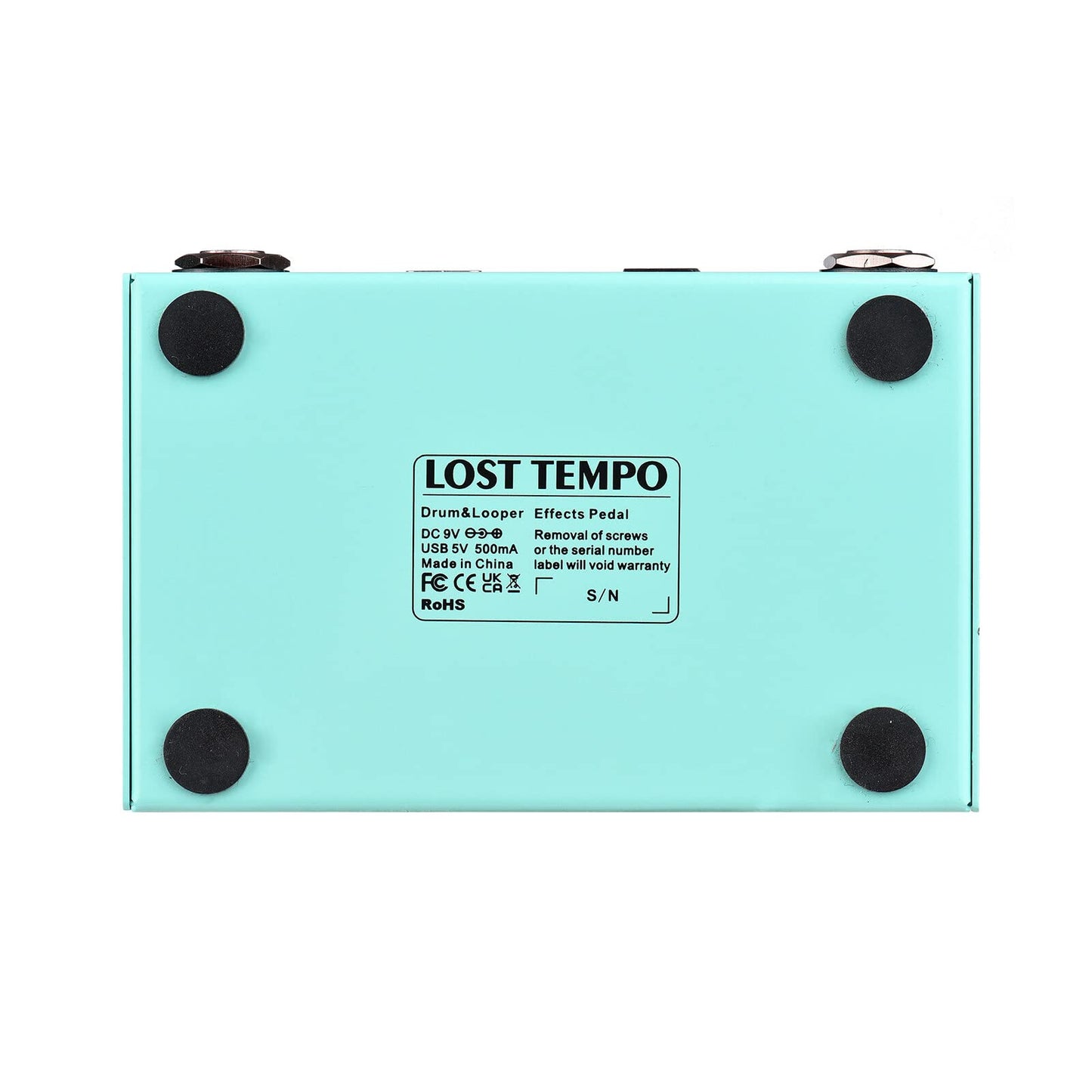LOST TEMPO Pedal de efectos Drum & Looper Effector Mini 2-in-1 Looper & Drum Machine Footswitch Looper Pedal Looper Pedal de guitarra 30 tambores y 4 bucles Sintonizador de alta precisión