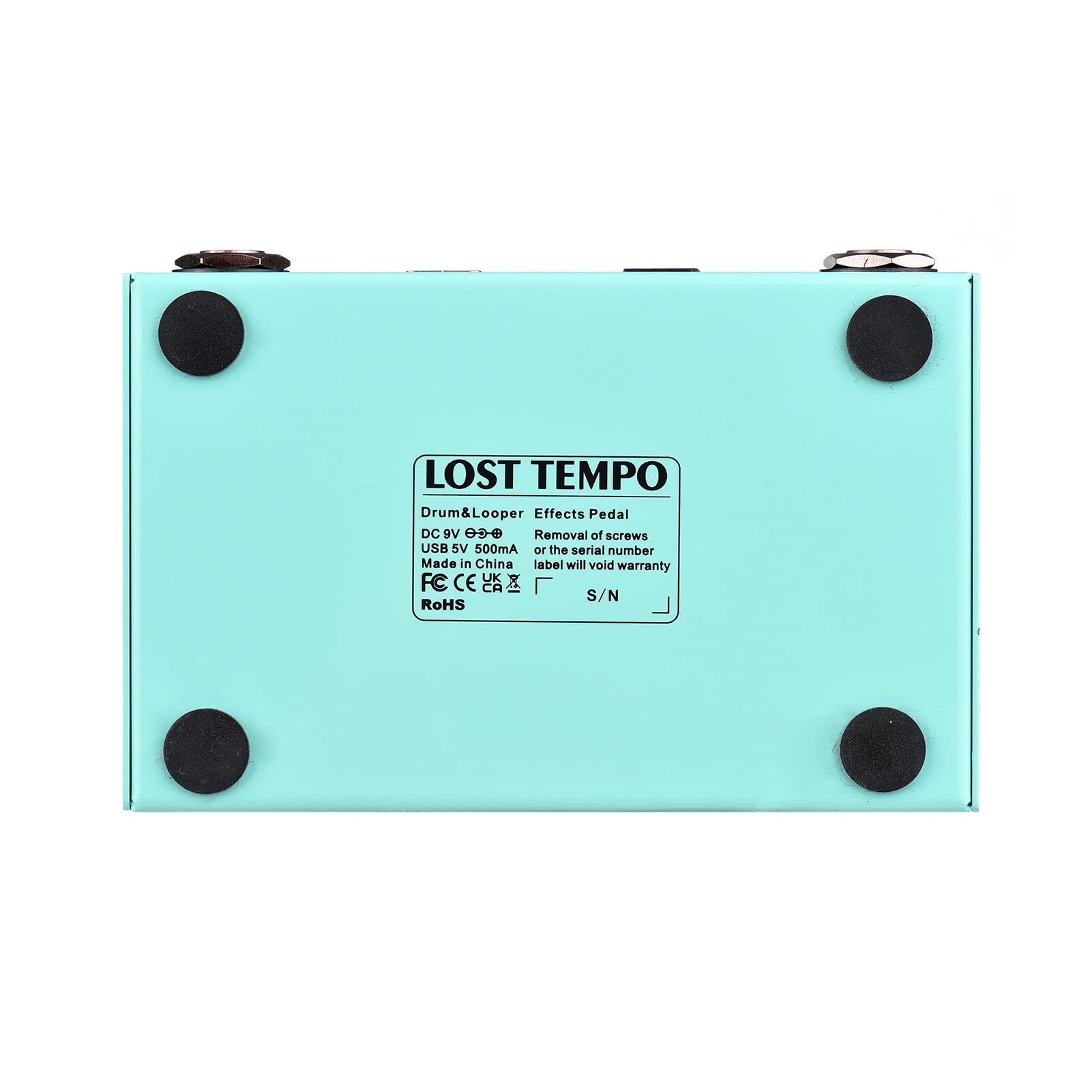 LOST TEMPO Pedal de efectos Drum & Looper Effector Mini 2-in-1 Looper & Drum Machine Footswitch Looper Pedal Looper Pedal de guitarra 30 tambores y 4 bucles Sintonizador de alta precisión