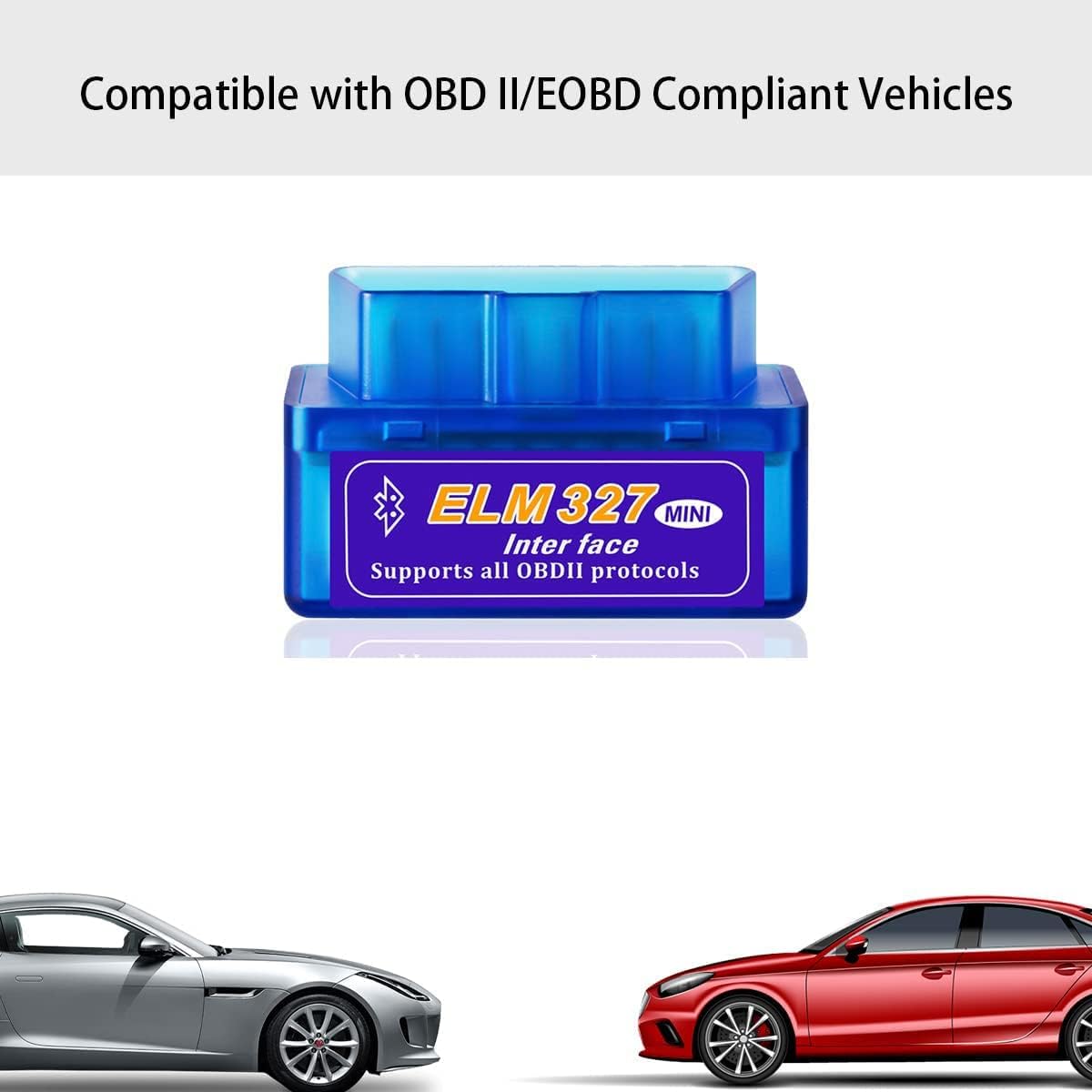 Escáner Automotriz Slzhds Bluetooth v2.1 Compatible ELM327 para Android Windows