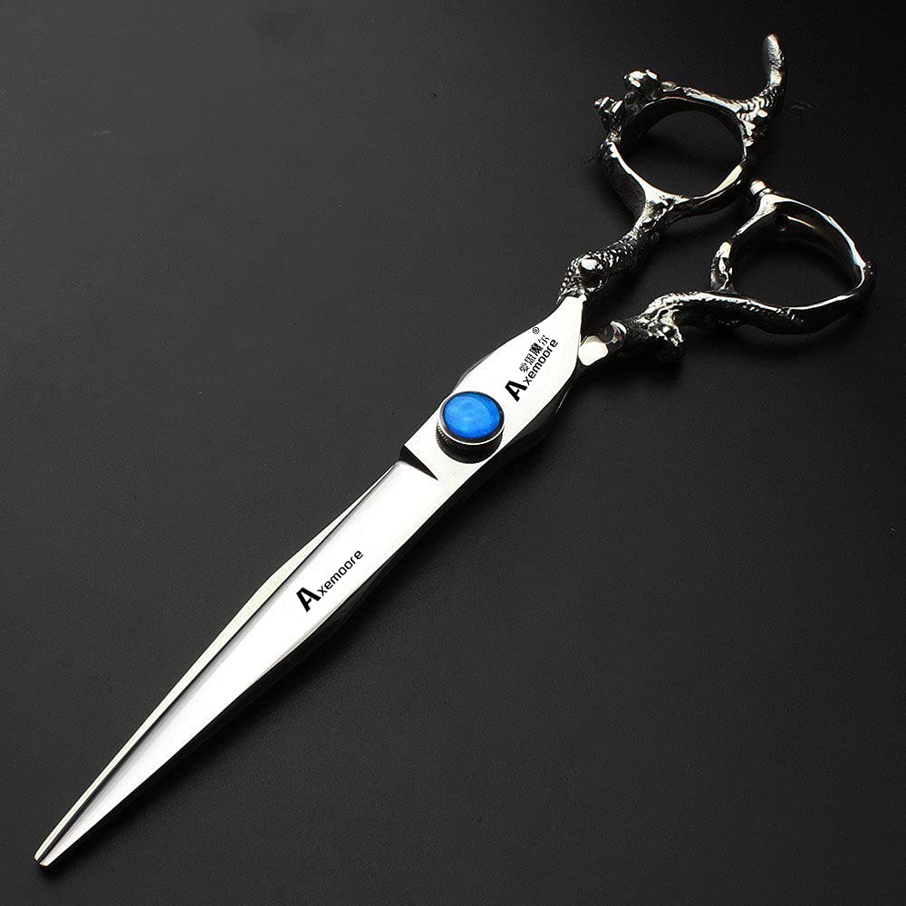 7 inch scissors 19cm silver professional hairdresser hair cut and trim diluted sharp 440C steel