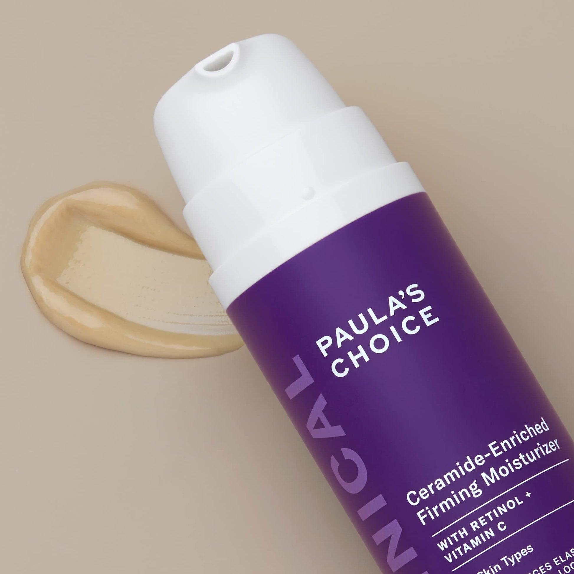 Paula's Choice-CLINICAL Ceramide-Enriched Firming Moisturizer 1.7 fl oz Bottle, Face Firming Moisturizer with Retinol and Vitamin C, For Normal Dry Oily Combination Aging Skin