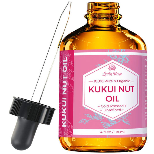 Leven Rose Kukui Nut Oil from Leven Rose, 100% Natural Organic (Cold Pressed, Unrefined) 120ml